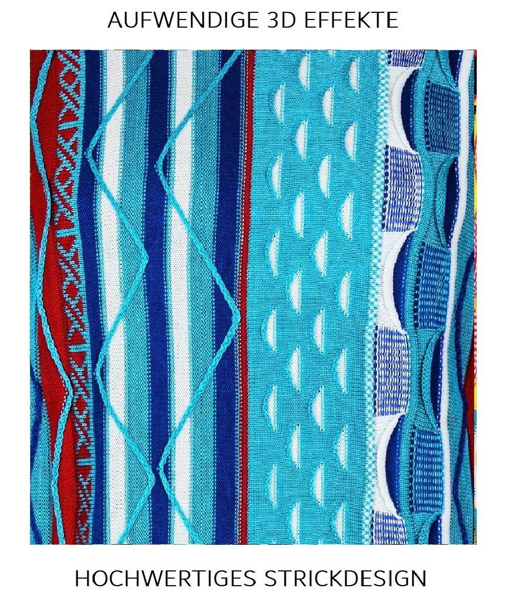 Cascallo Strickpullover Enrico - Gestrickter Luxus Designer Rundhals-Pullover Regular Fit (1-tlg) 3D Optik