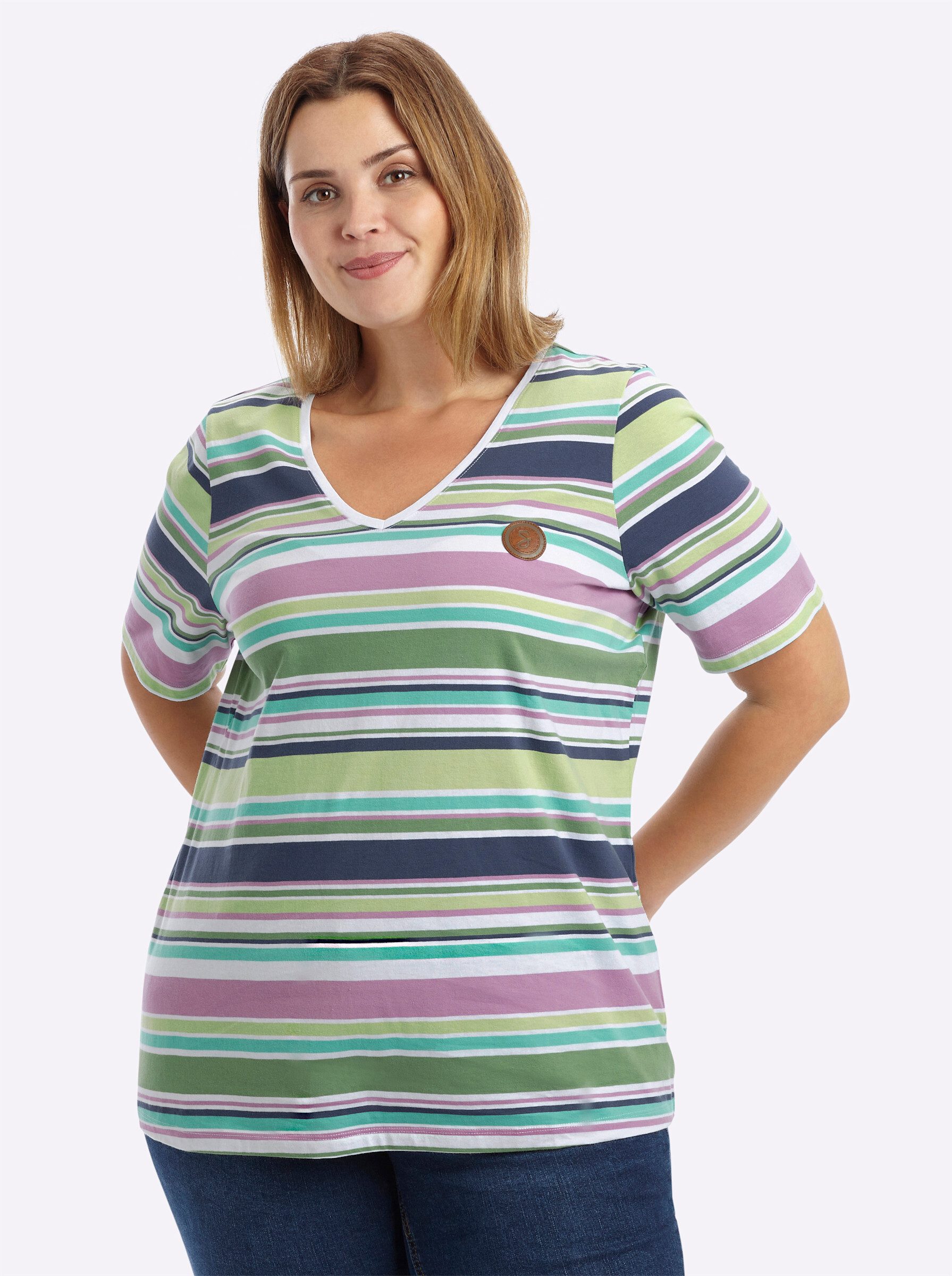T-Shirt Ringelshirt Kurzarm