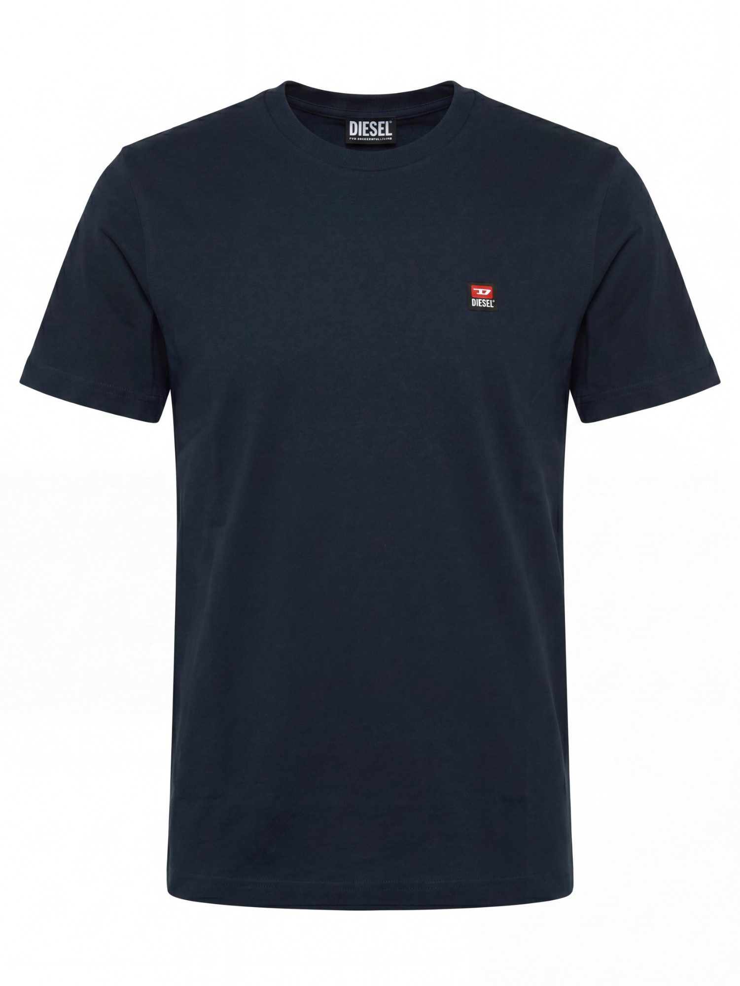 Diesel Rundhalsshirt Regular Fit mit Logo-Patch - T-JUST 250221