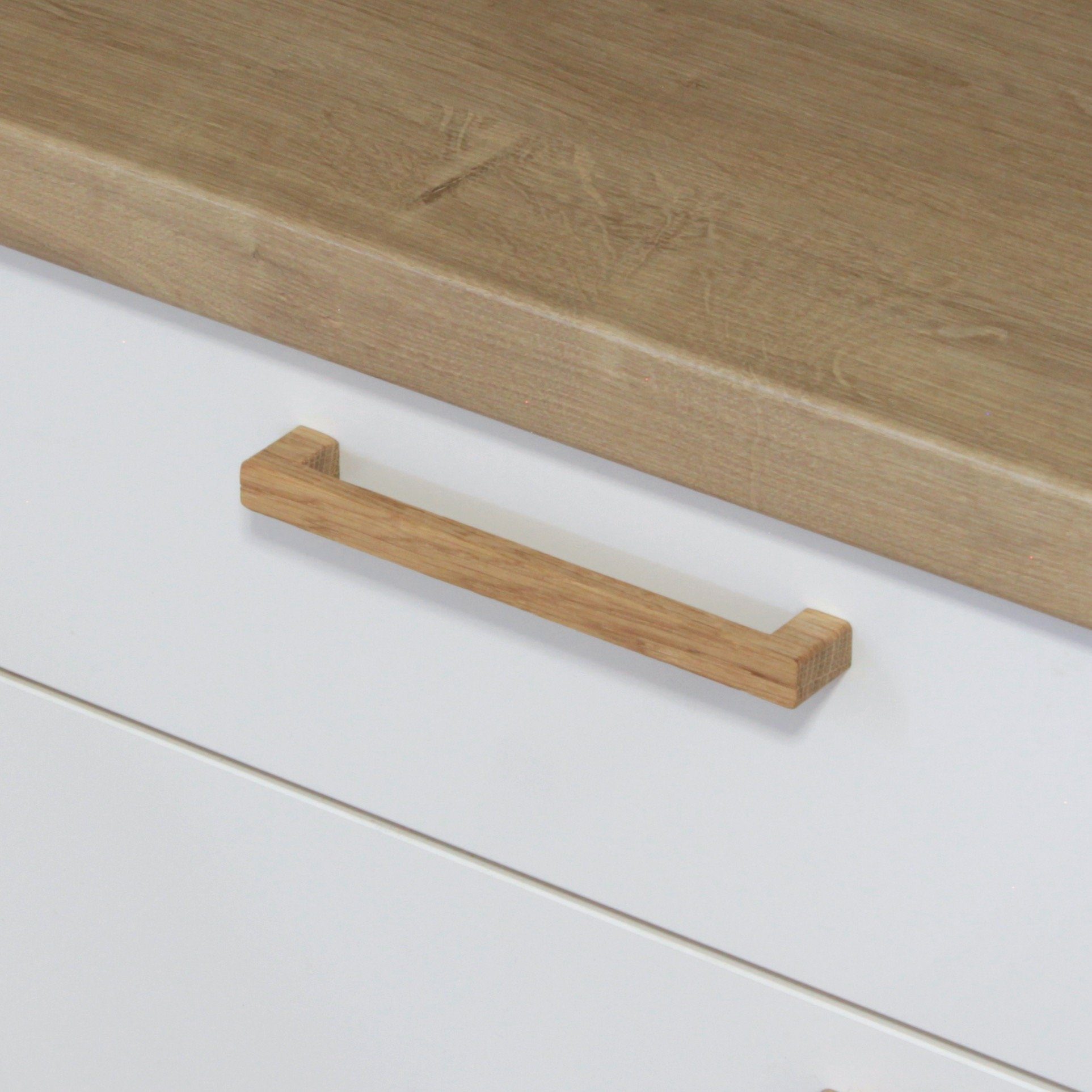 ekengriep Мебельgriff 252, Holzgriff aus Eiche für Küche, IKEA Schrank, Schubladen usw.