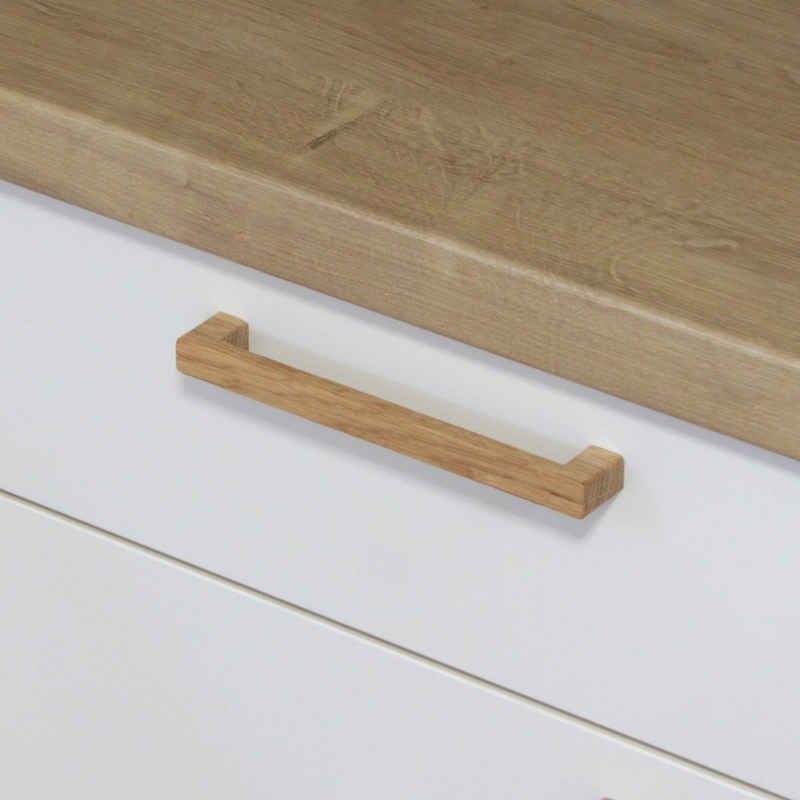 ekengriep Мебліgriff 252, Holzgriff aus Eiche für Küche, IKEA Schrank, Schubladen usw.
