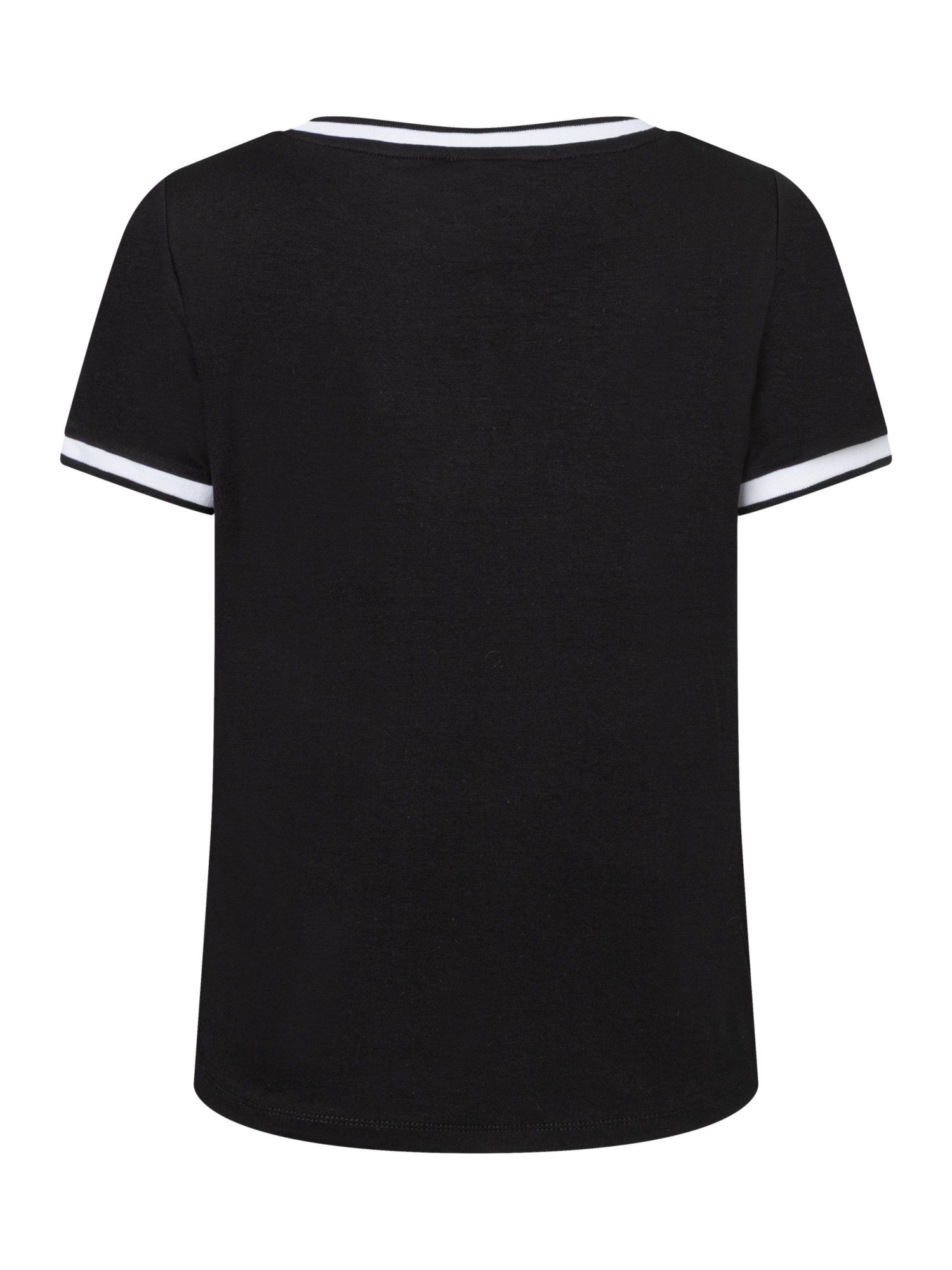 MORE&MORE T-Shirt Blusenshirt mit Kontrastabschlüssen