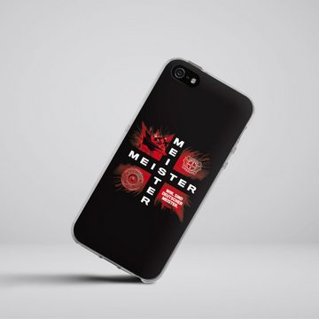 DeinDesign Handyhülle Bayer 04 Leverkusen Meister Offizielles Lizenzprodukt, Apple iPhone 5 Silikon Hülle Bumper Case Handy Schutzhülle