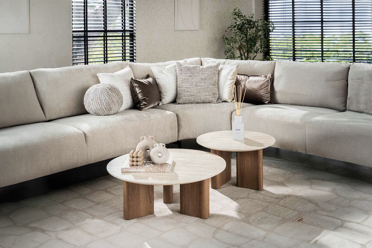 KAWOLA Couchtisch PRETO (Set, 2-St), Keramik günstig online kaufen