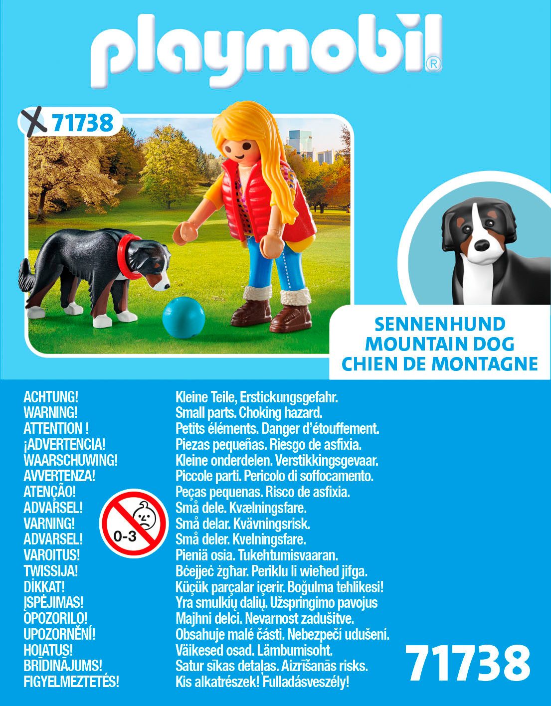 Playmobil® Frau mit Sennenhund (71738), Playmobil My Life Konstruktions-Spielset, (5 St) – Bild 4 von 4
