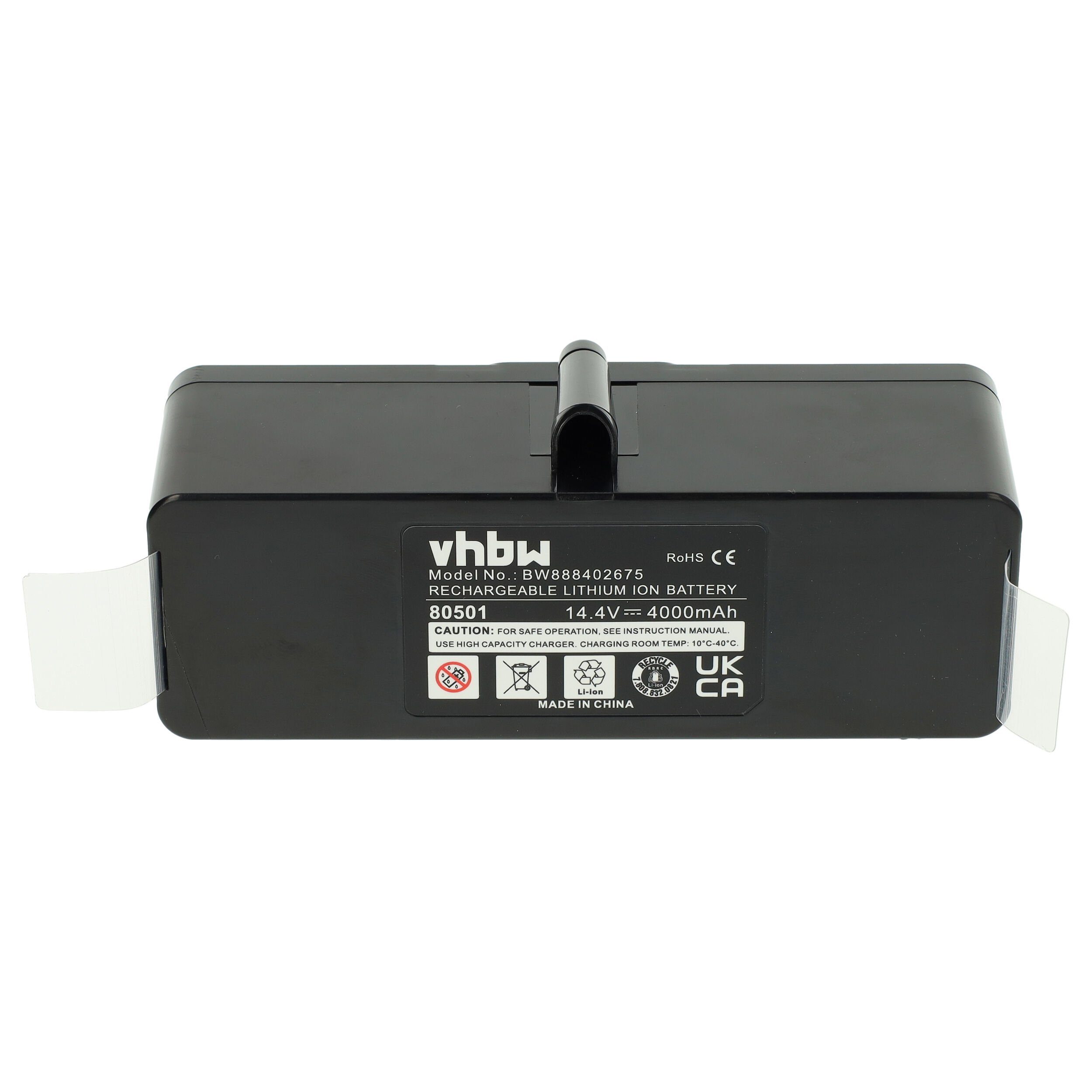 vhbw kompatibel mit iRobot Roomba R3500, 980 Staubsauger-Akku Li-Ion 4000 mAh (14,4 V)