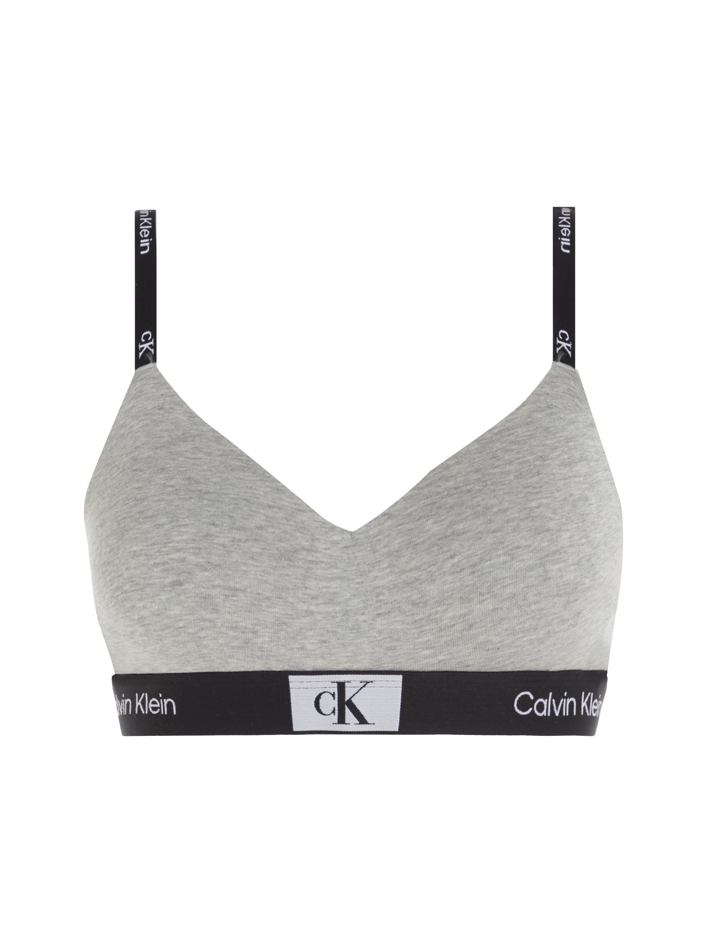 Klein Calvin Underwear Bralette-BH klassischem mit CK-Logobund grau
