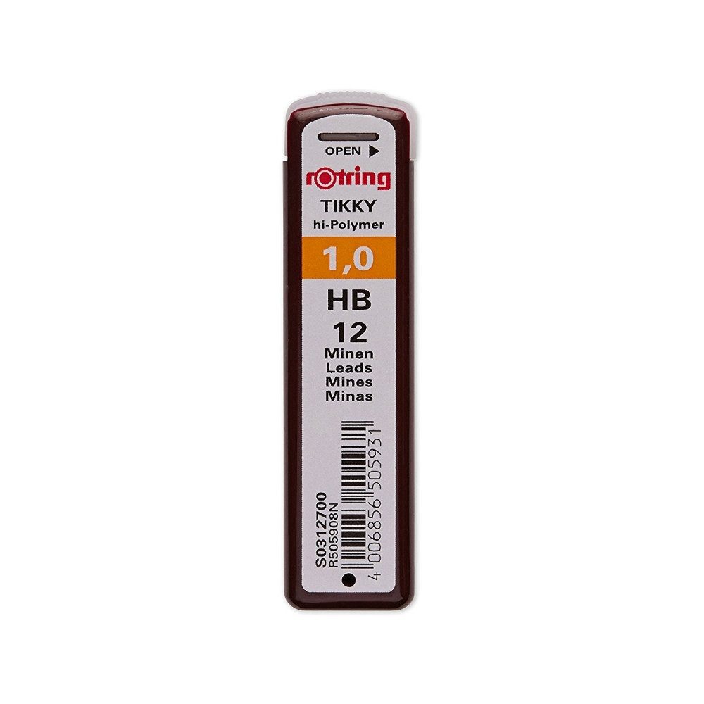 ROTRING ROTRING Feinmine Dose 12 Stück - Präzisionsminen. Elektro-Kabel, Präzisionsminen für exaktes Zeichnen