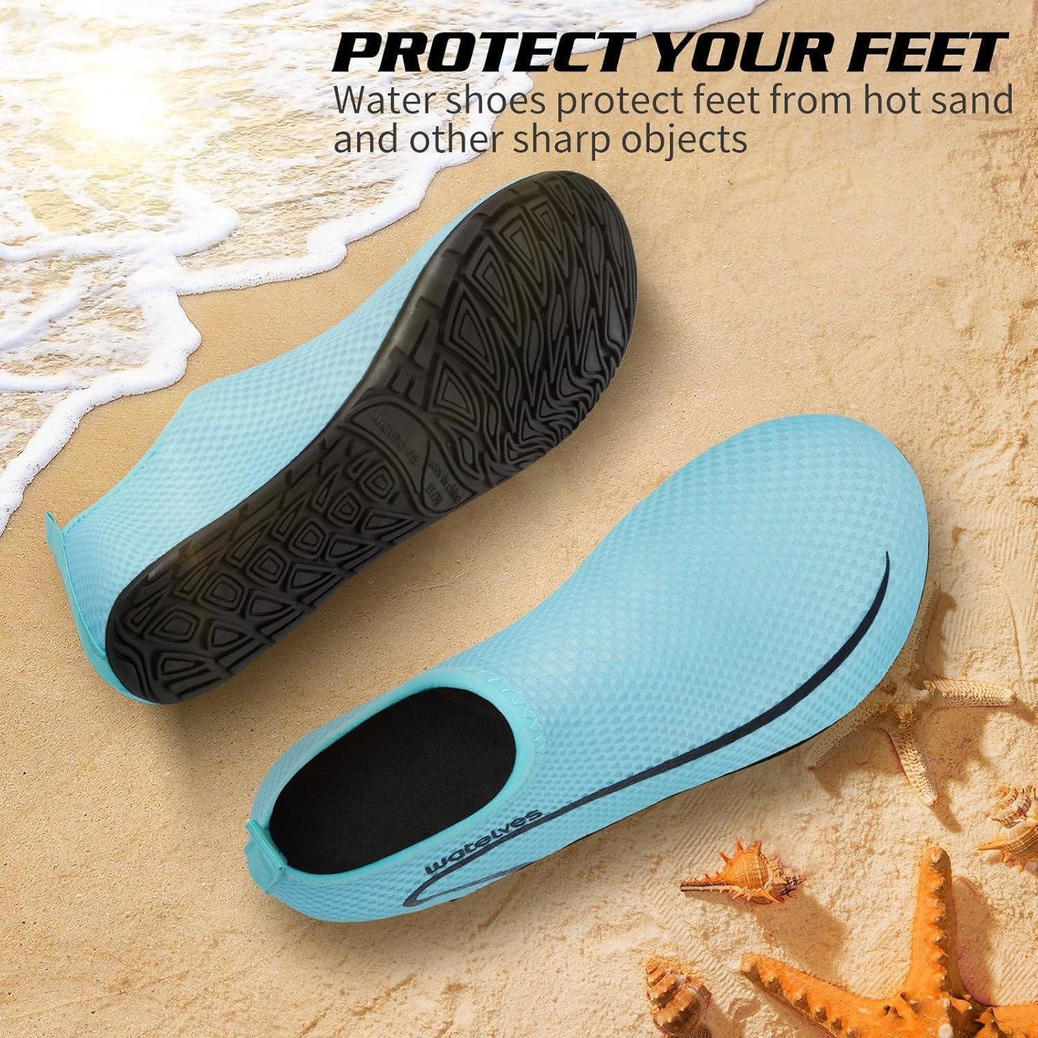 LuxusKollektion Wasserschuhe Aquaschuhe Badeschuhe 42 43 EU A Linie Blau Grün Wasserschuh