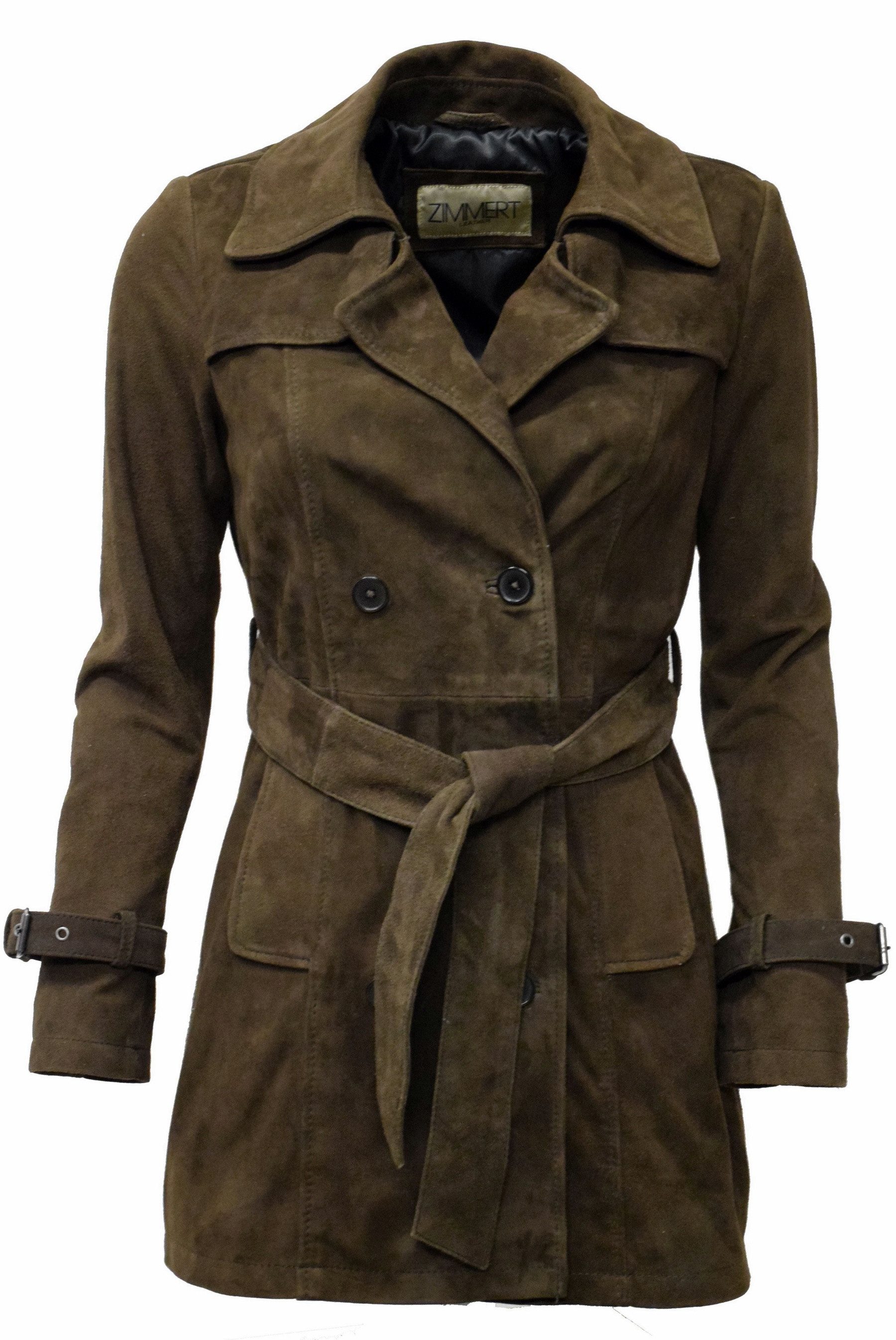Zimmert Leather Ledermantel Anna Trenchcoat Washed günstig online kaufen