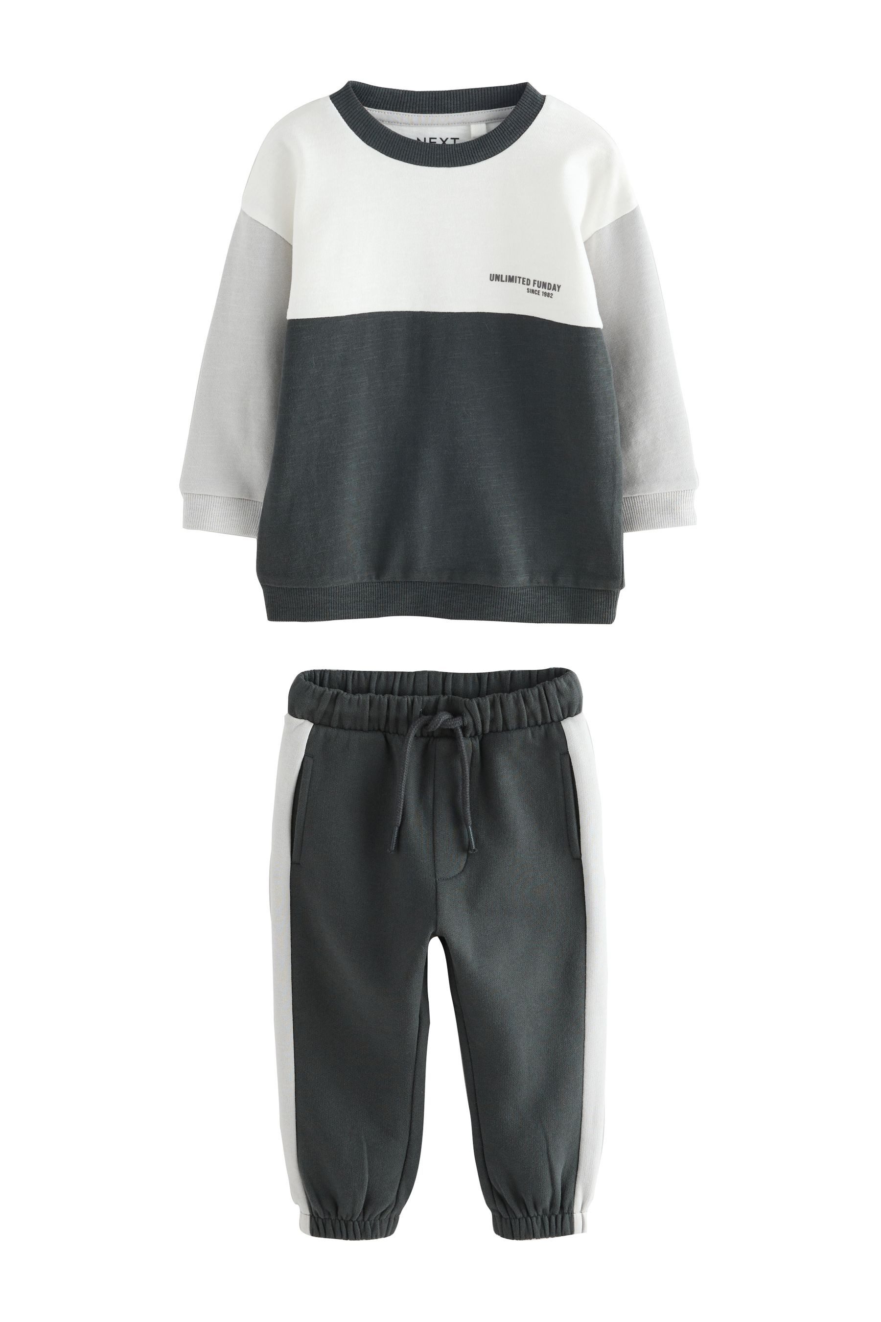 Shirt & Hose Weiches Langarmshirt und Jogginghose im Set