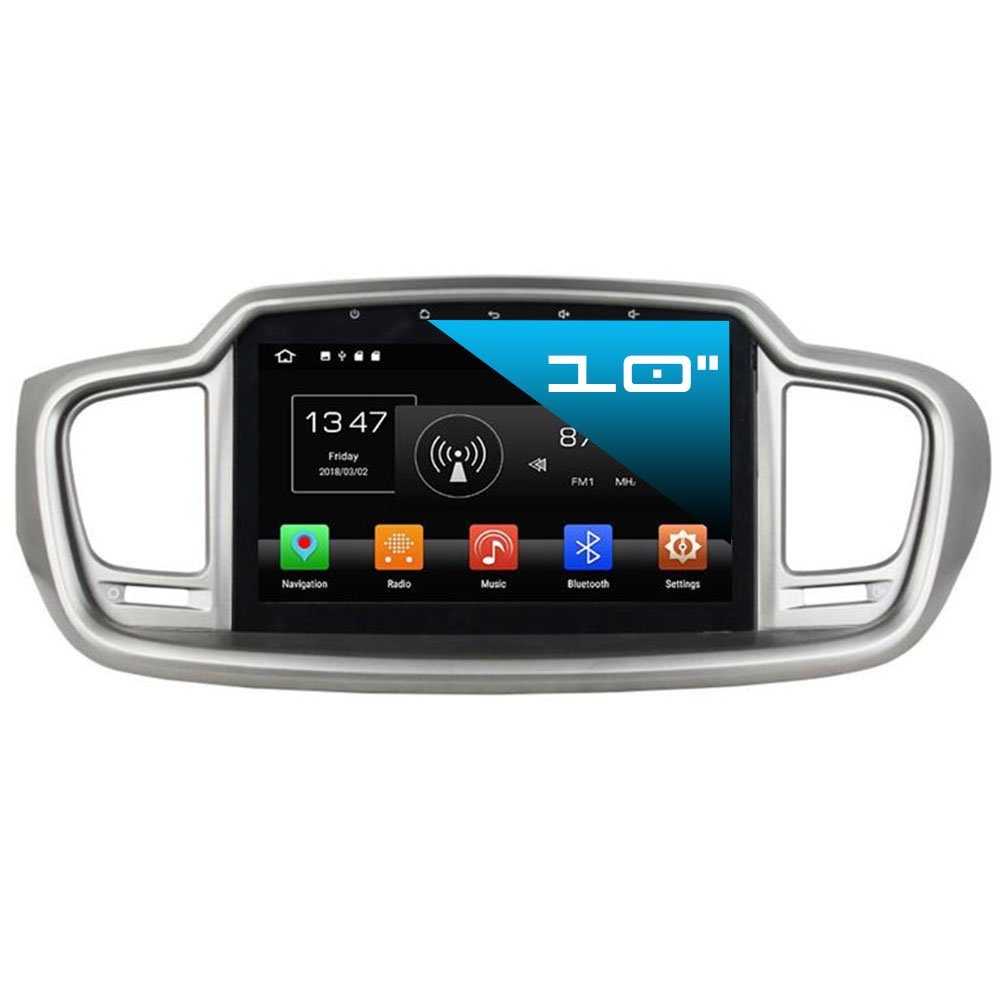 TAFFIO Für Kia Sorento 9 Touchscreen Android Autoradio GPS Bluetooth USB  Einbau-Navigationsgerät