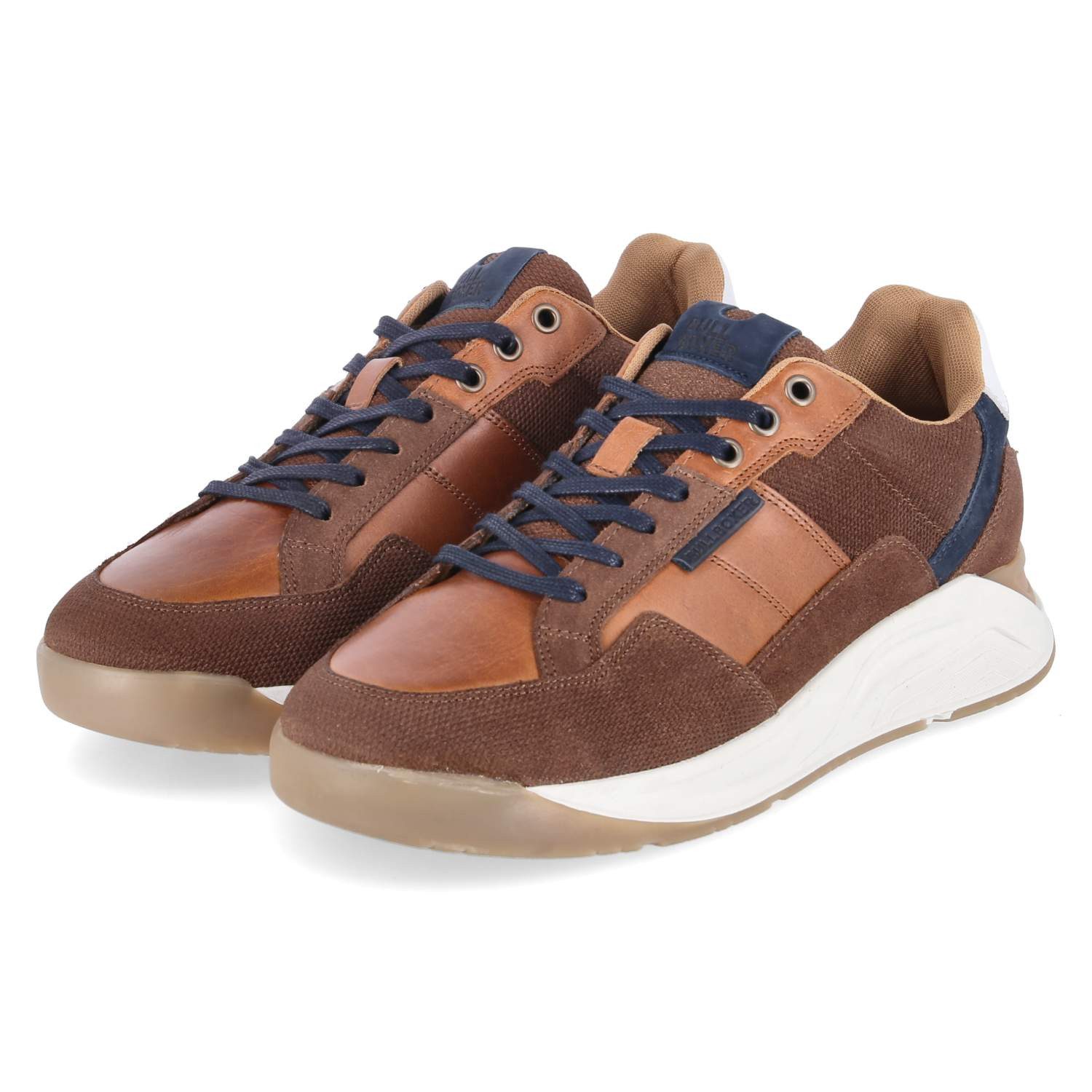 Bullboxer Bullboxer 7CI0100101 3341 Herren Leder & Textil brown Schnürschuh