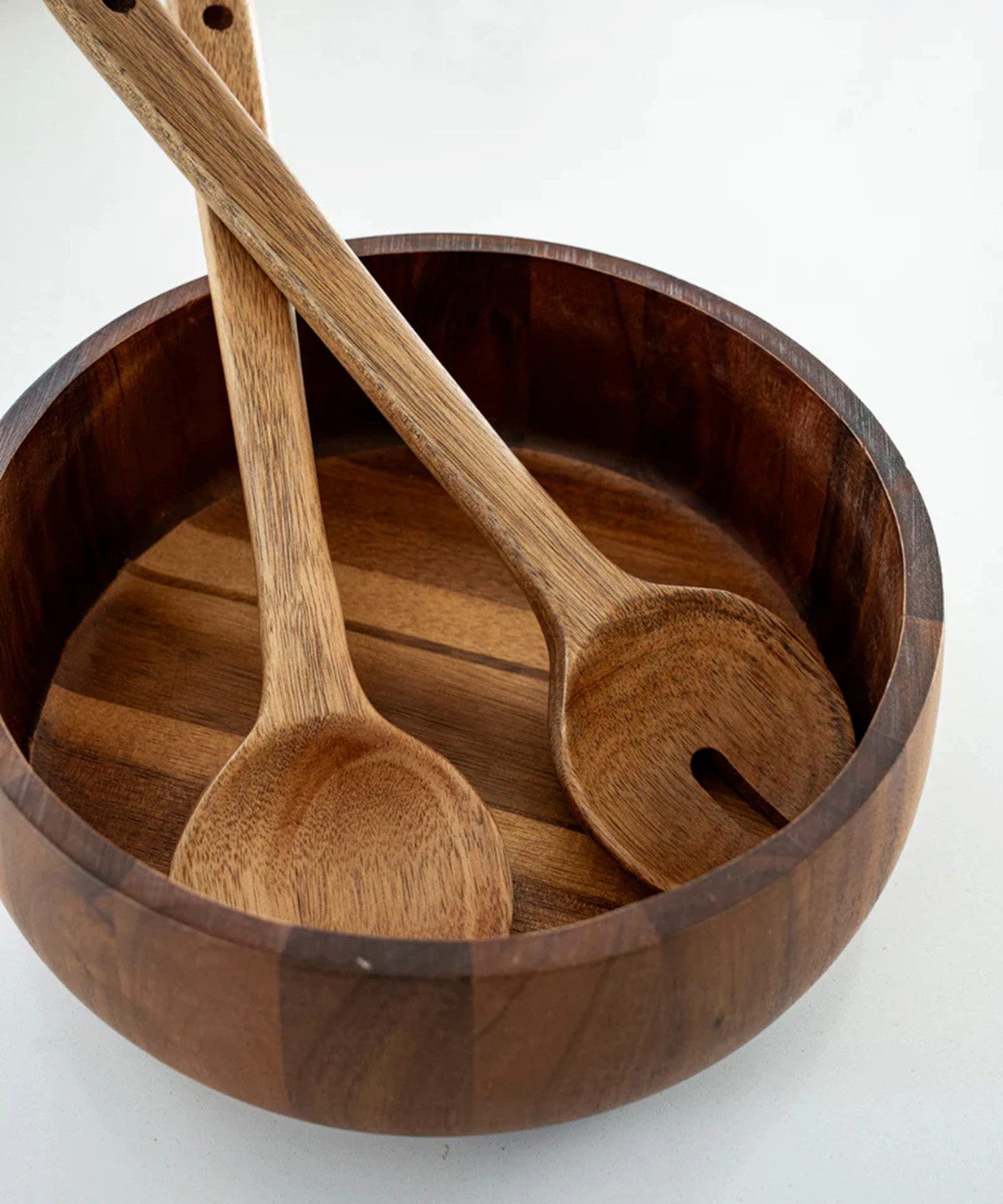 COFI 1453 Salatbesteck Akazie Luno (2-tlg), 2-teilig aus Akazienholz - 35 cm