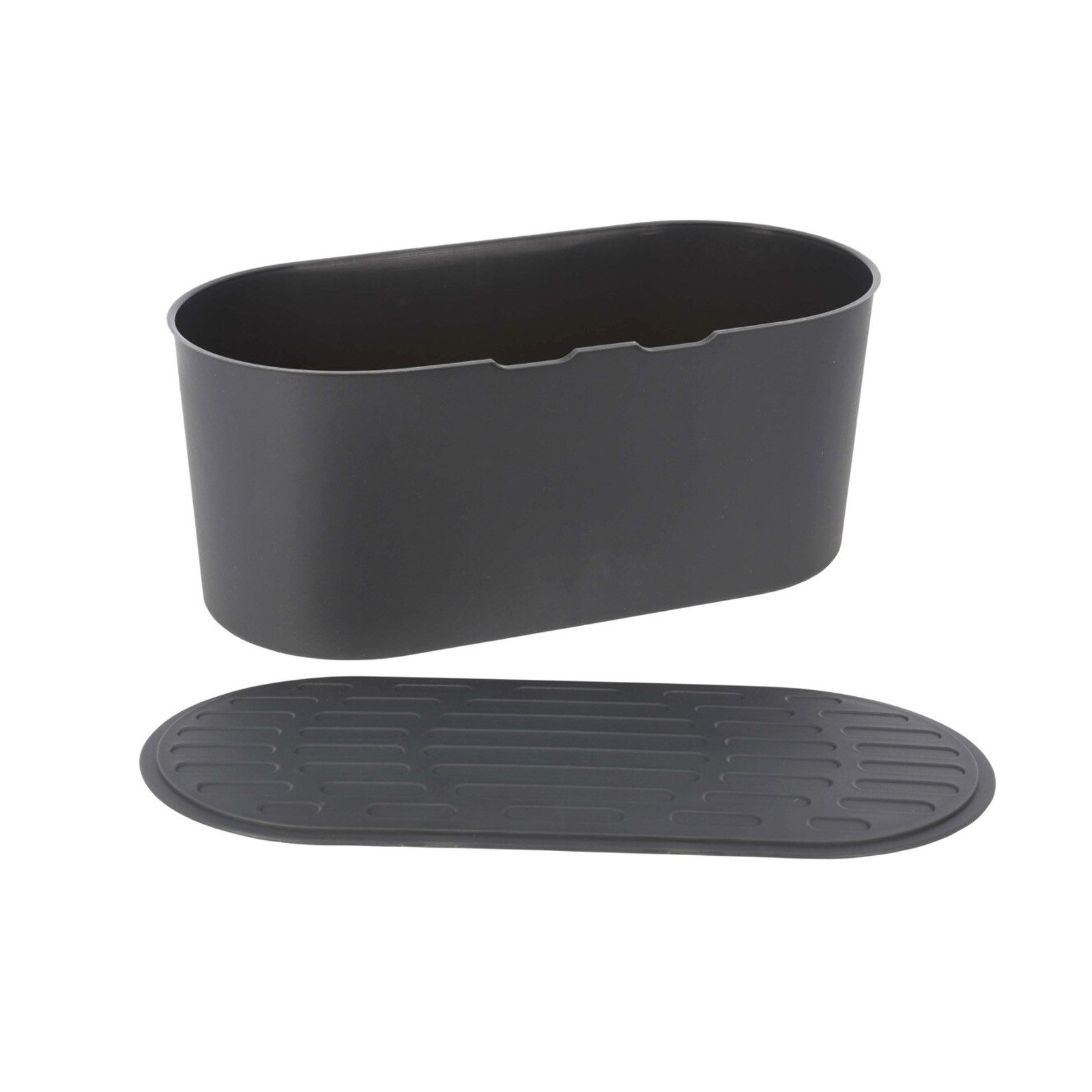 HAC24 Brotkasten Brotbox Brotkiste Toastbrotbox Brot Box Aufbewahrung, Kunststoff, Anthrazit mit Schneidebrett