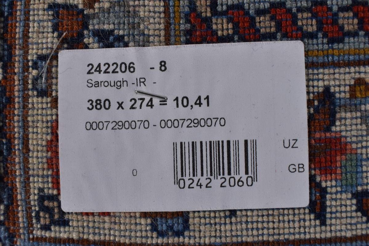 Orientteppich / Nain 273x381 mm Orientteppich Trading, 12 Sarough Perserteppich, rechteckig, Handgeknüpfter Höhe: