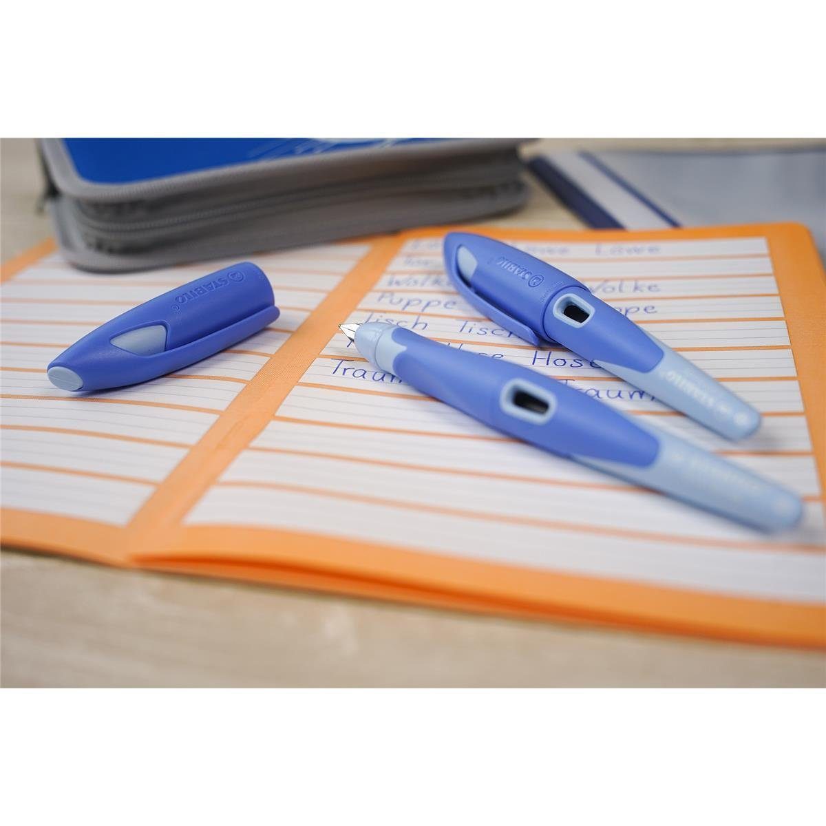 STABILO Füller EASYbirdy ergonomischer Schulfüller - pastell Edition - Feder A -