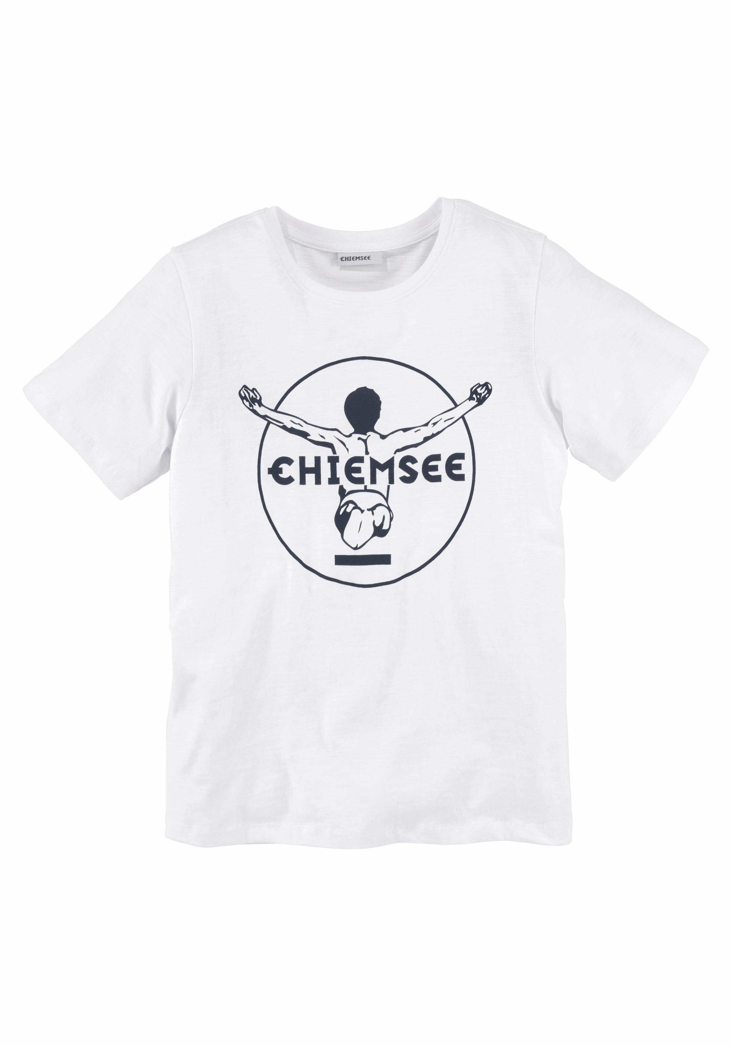 Beliebter Klassiker Chiemsee T-Shirt BASIC mit coolem Druck Mit Logo-Druck, vorn