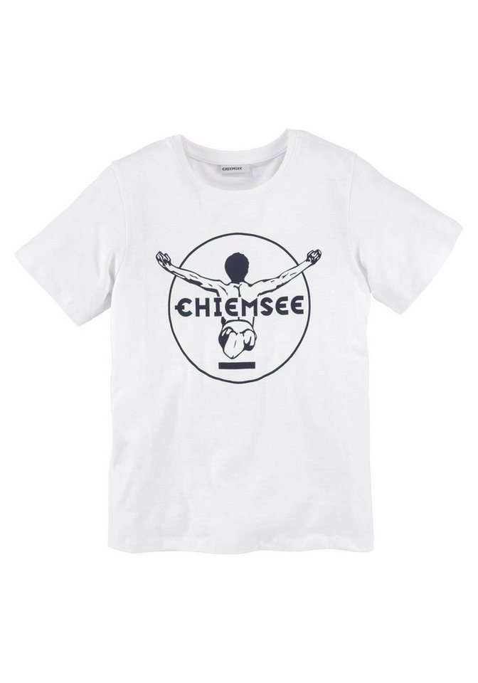 Chiemsee BASIC coolem Druck T-Shirt Mit vorn Logo-Druck, mit