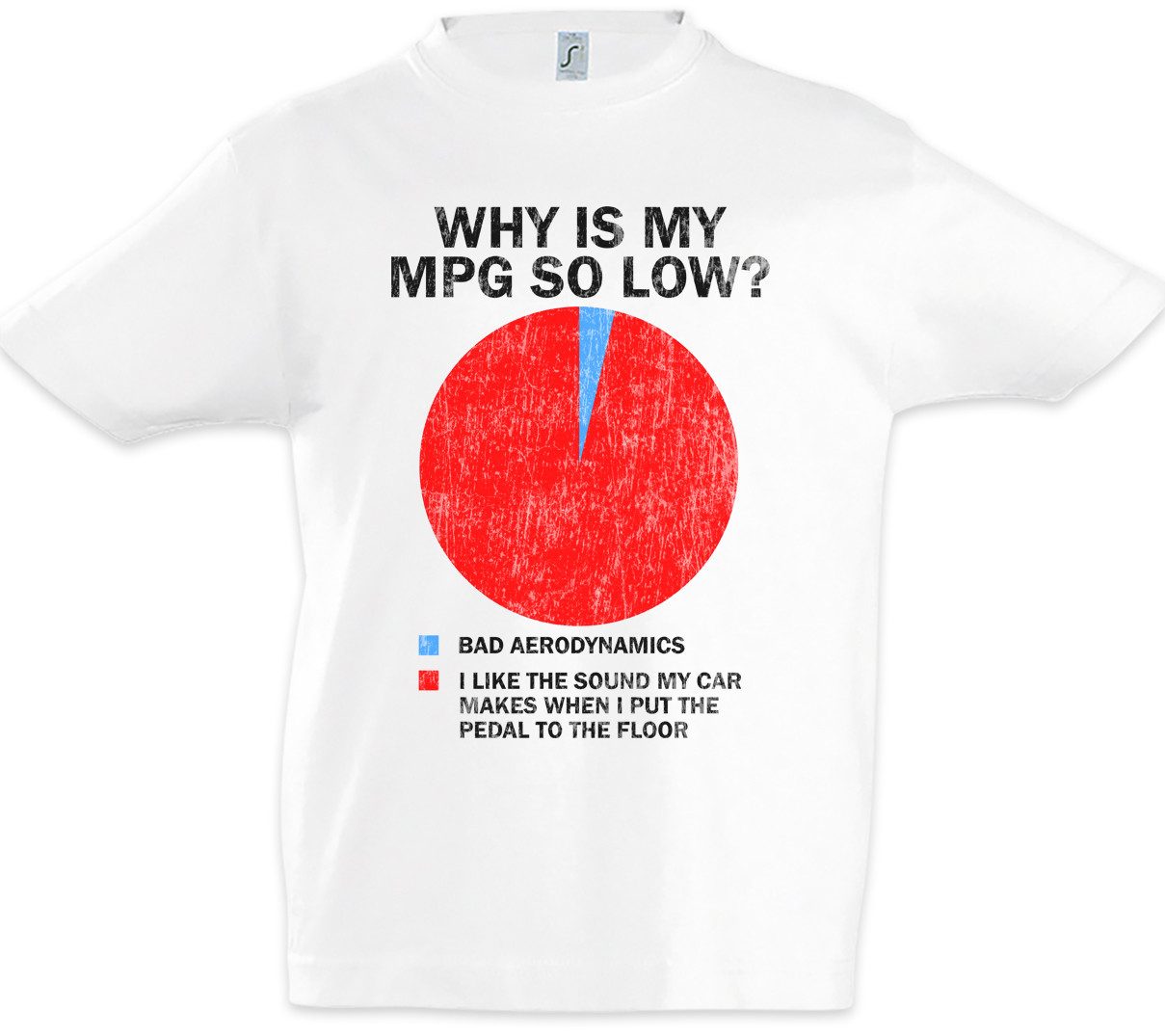 Print-Shirt Why Is My MPG So Low Kinder T-Shirt Race Racing Car Auto Driver Racer