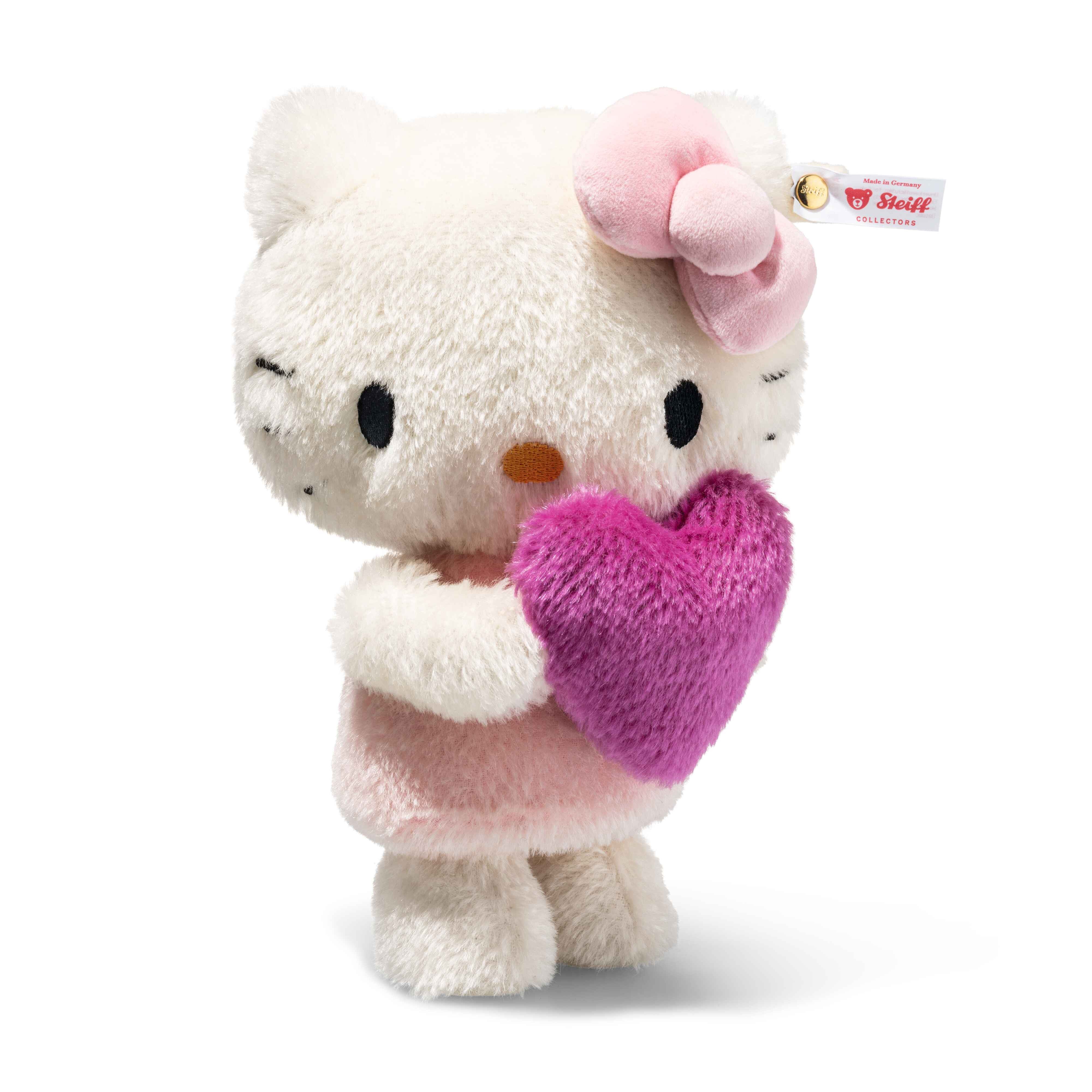Steiff Plüschfigur Hello Kitty 22 cm weiss, Made in Germany