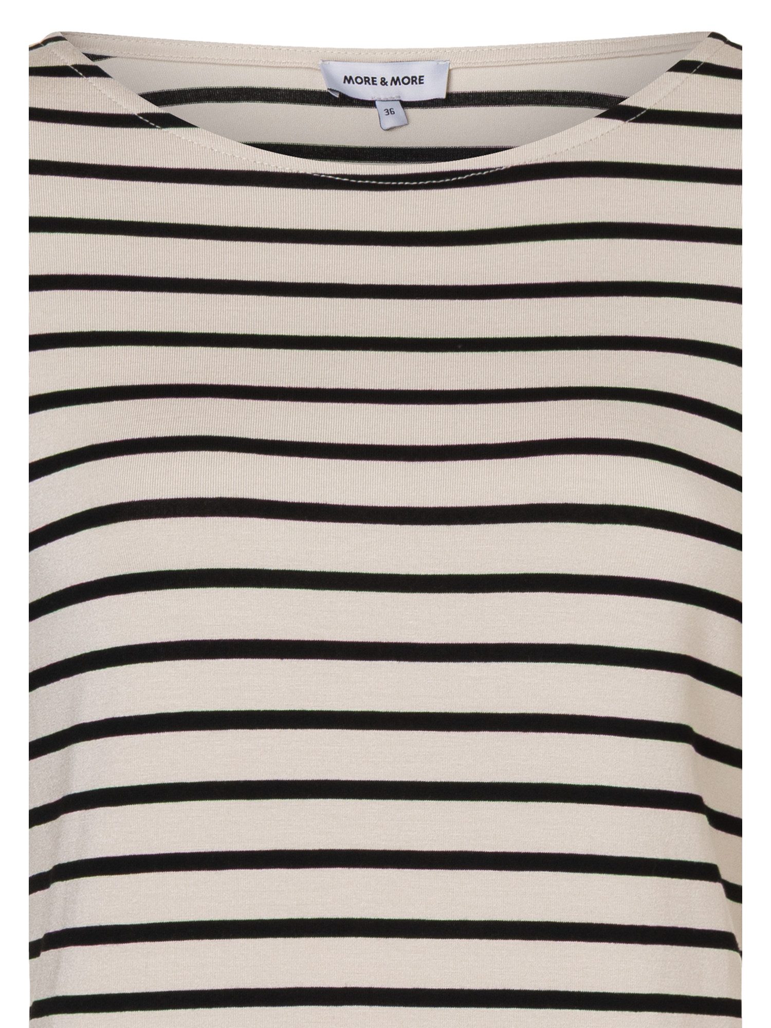 MORE&MORE 3/4-Arm-Shirt stretchiges 3/4 Arm, Streifenshirt – Bild 5 von 5