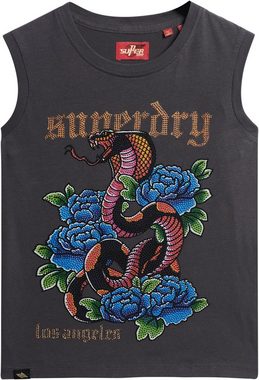 Superdry Tanktop TATTOO RHINESTONE FITTED TANK