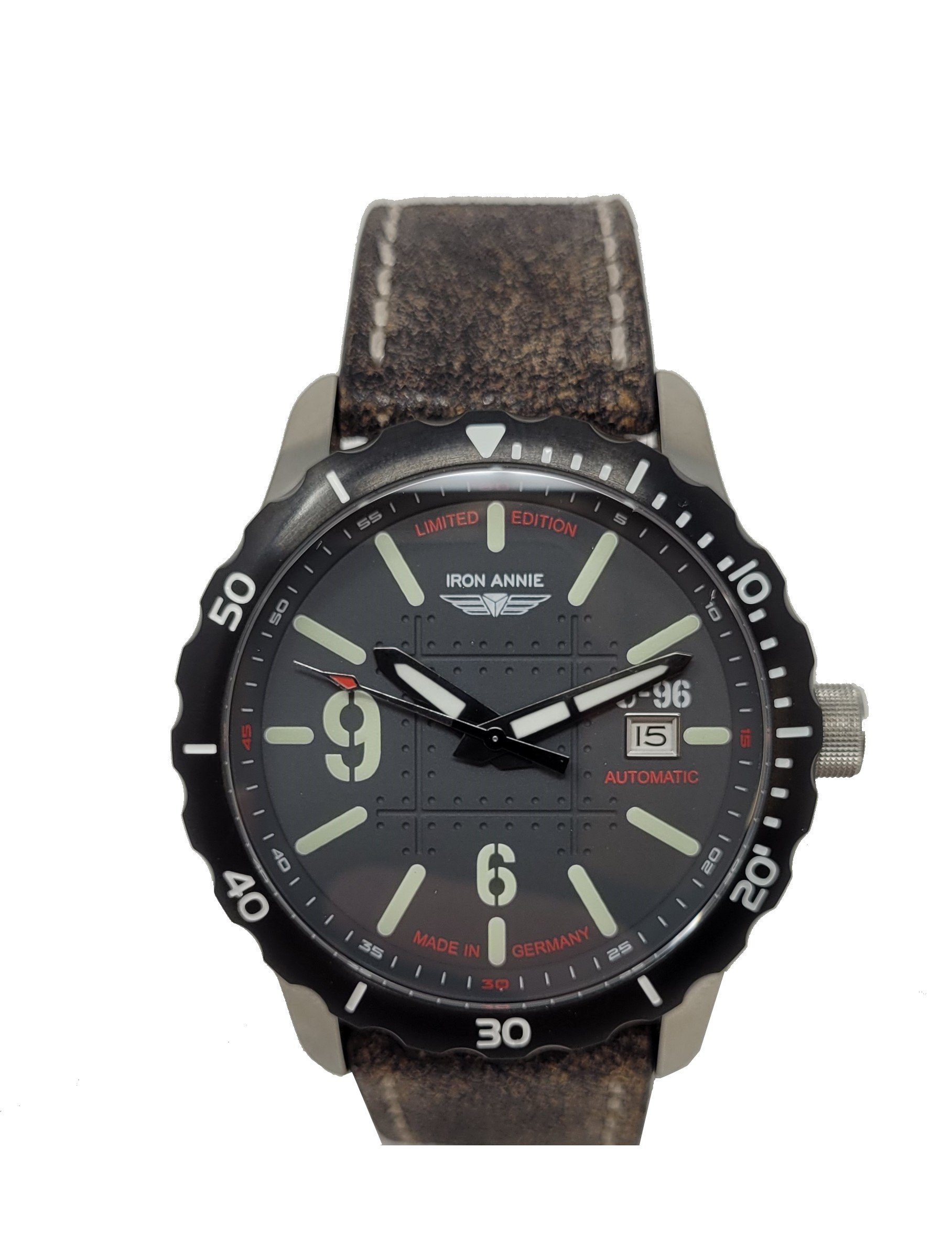 IRON ANNIE Automatikuhr Ironn Annie U-96 Automatik Limited Edition Herren Uhr 2196-4, U-96 Automatik Limited Edition Herren Uhr 2196-4