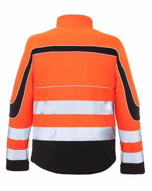 Urgent Arbeitsjacke Arbeitsjacke Softshell Wasserdicht Winterjacke Warnjacke (SOFT-URGNEO) neon, ohne Kapuze