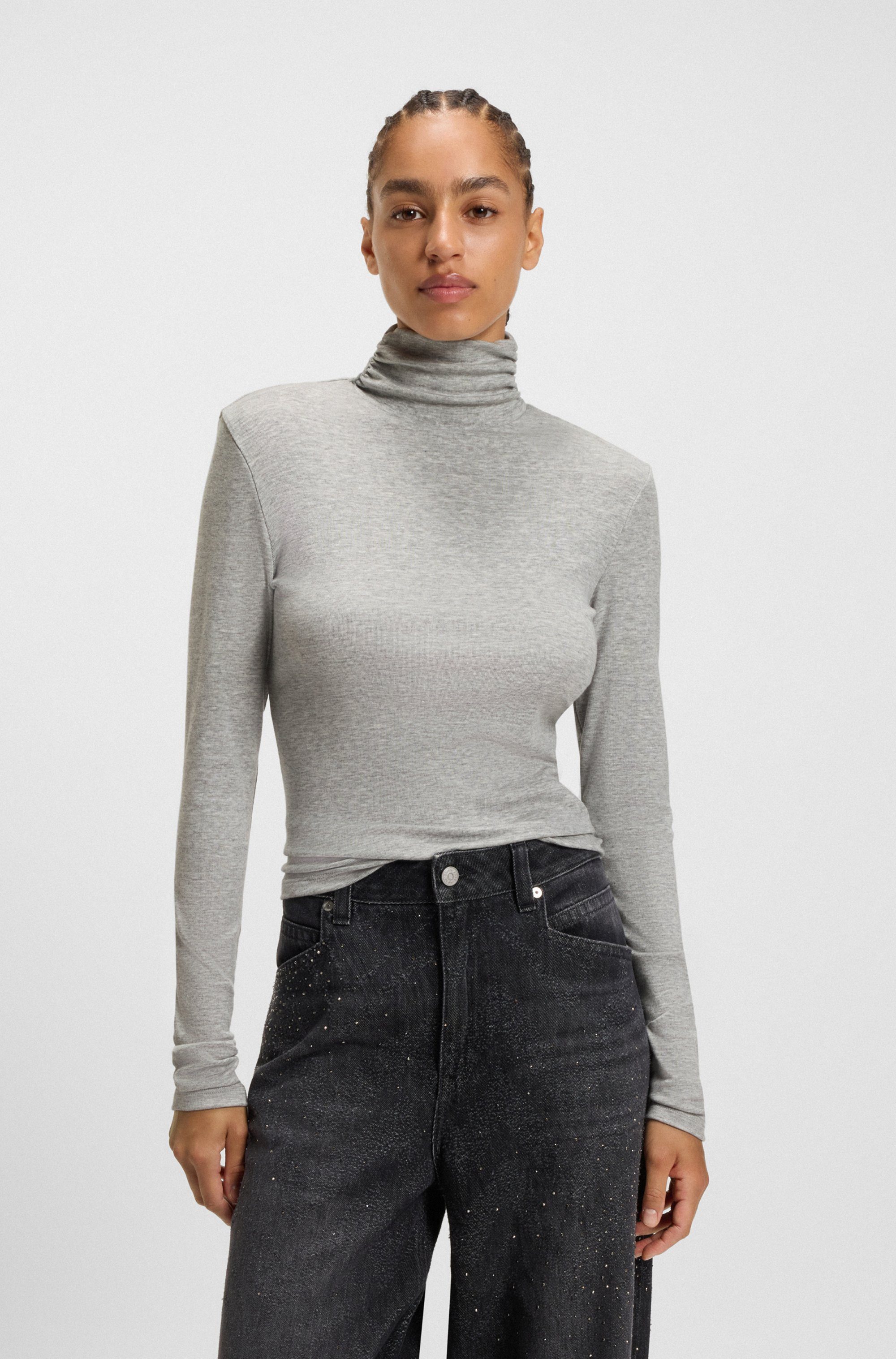 BOSS ORANGE Rollkragenshirt Eliana Premium Damenmode günstig online kaufen