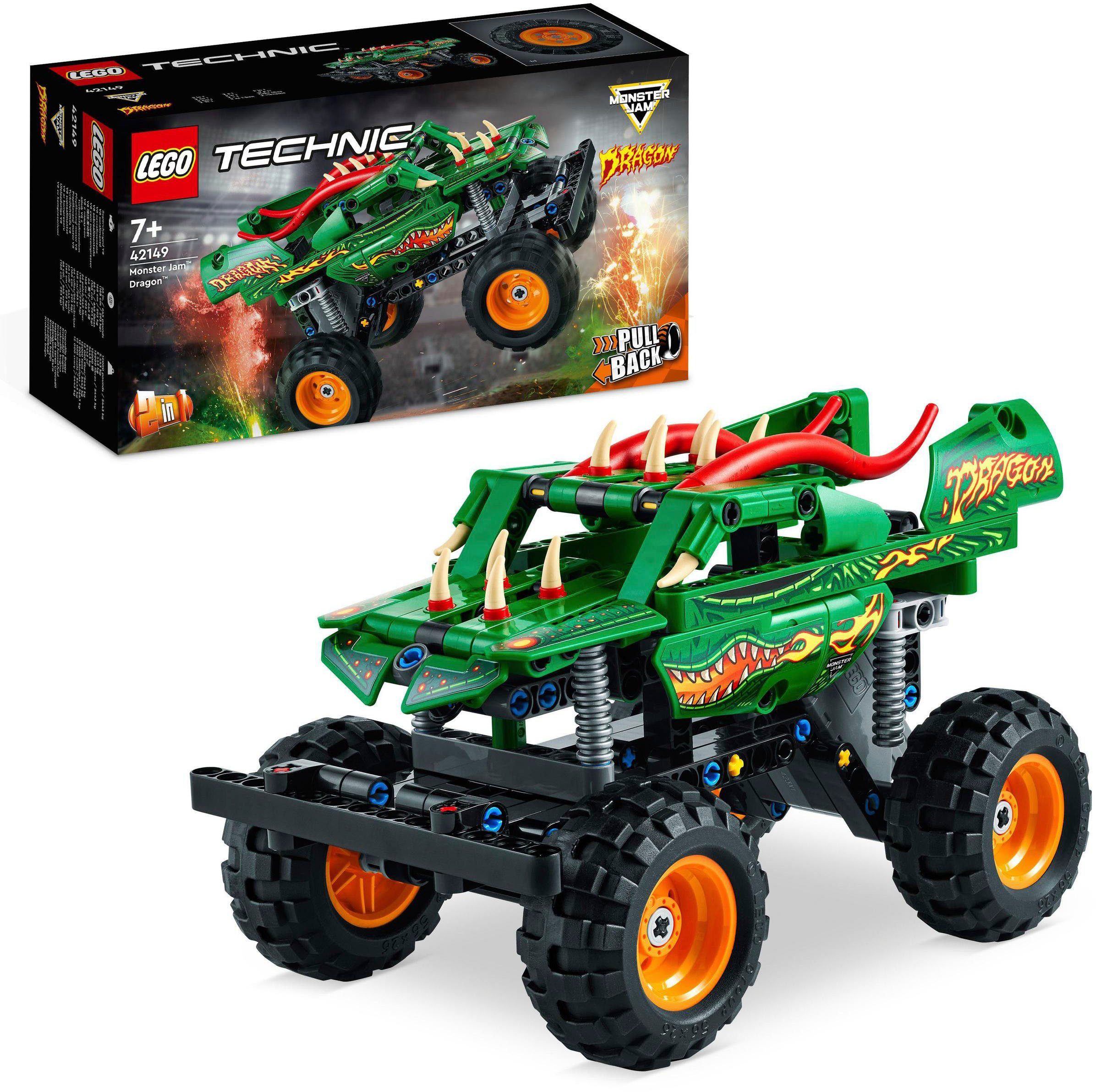 LEGO® Konstruktionsspielsteine Monster Jam™ Dragon™ LEGO® (42149), Europe Made (217 St), Technic, in
