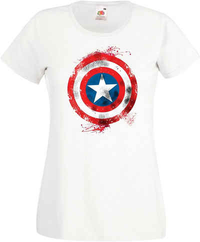 Youth Designz T-Shirt Vintage America Damen T-Shirt mit trendigen Frontprint