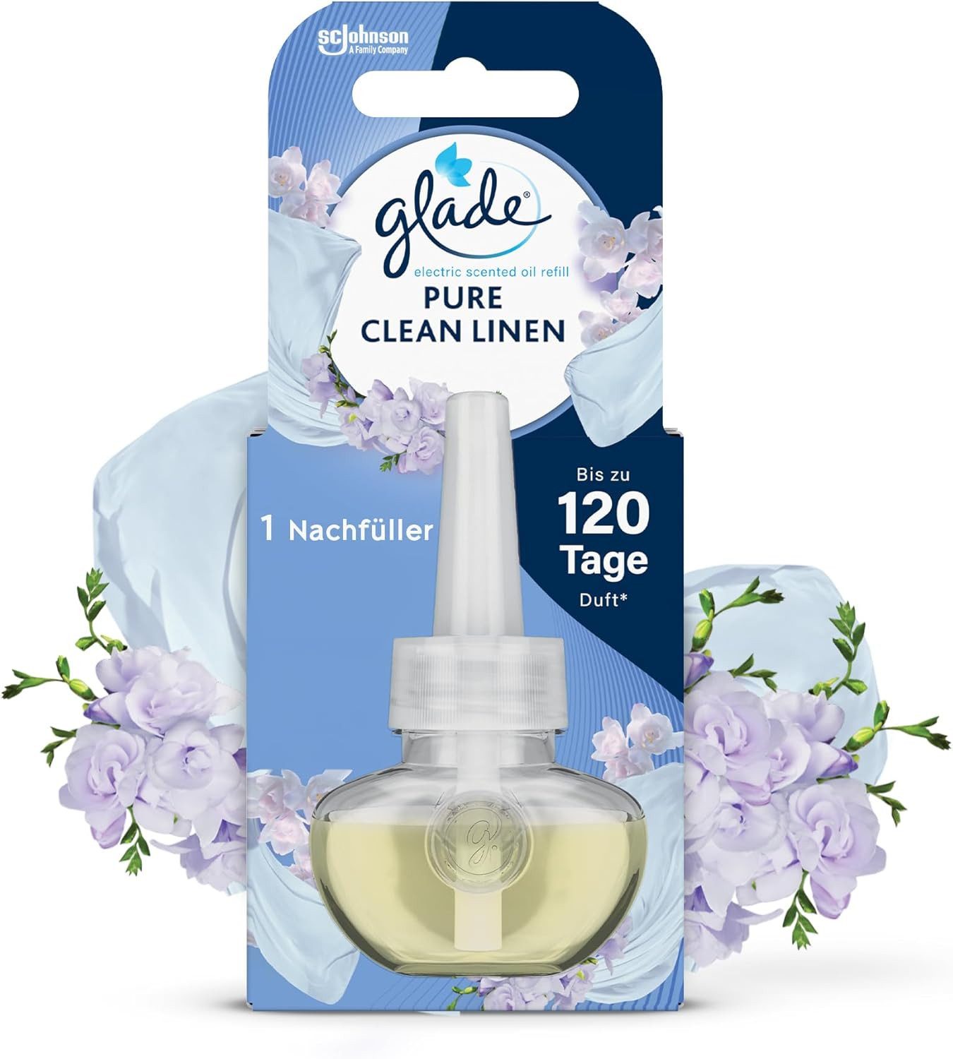Glade Raumduft Electric Scented Oil Nachfüller, Clean Linen, 20 ml