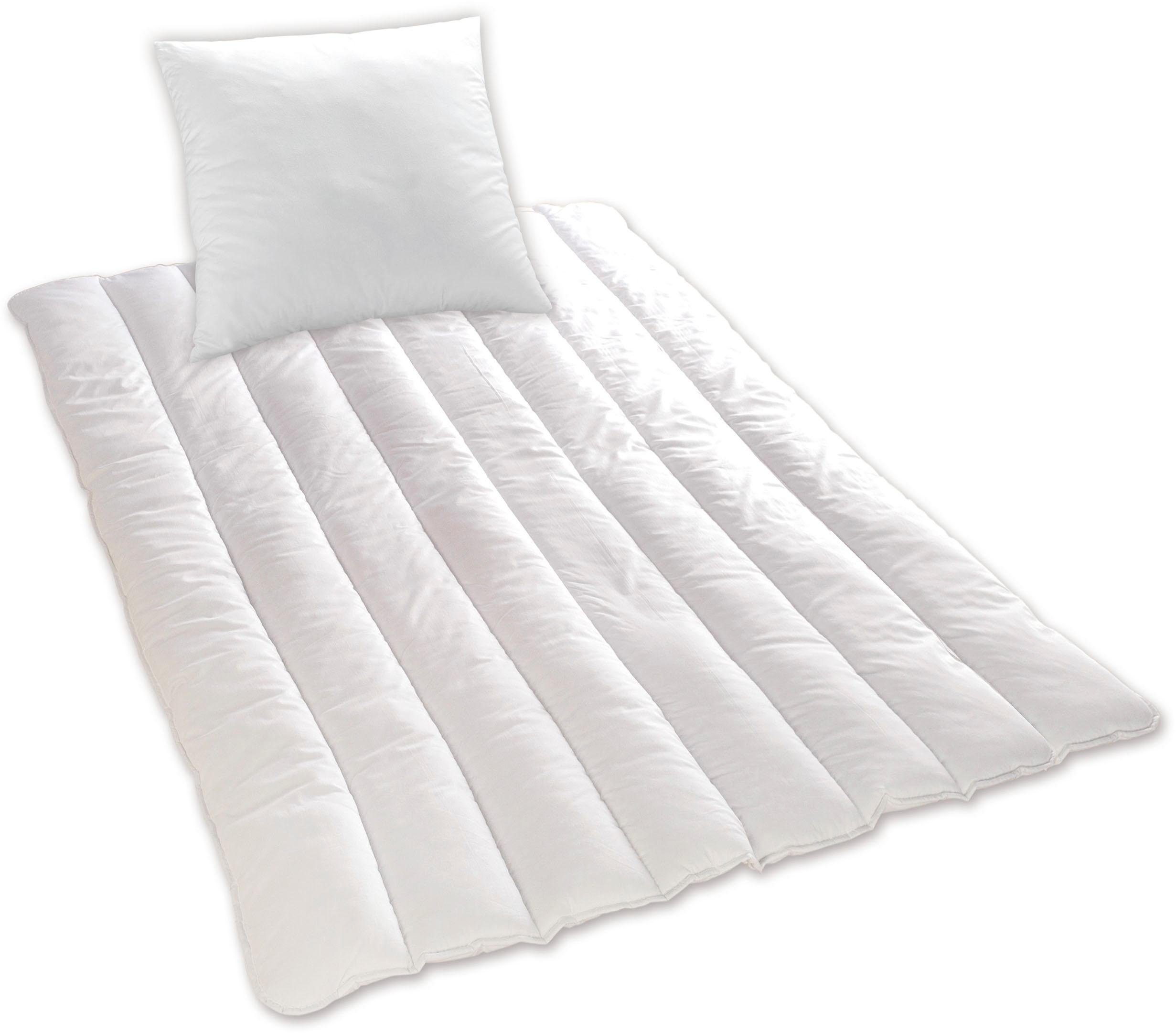 KBT Bettwaren Microfaserbettdecke + Kopfkissen Sleep günstig online kaufen