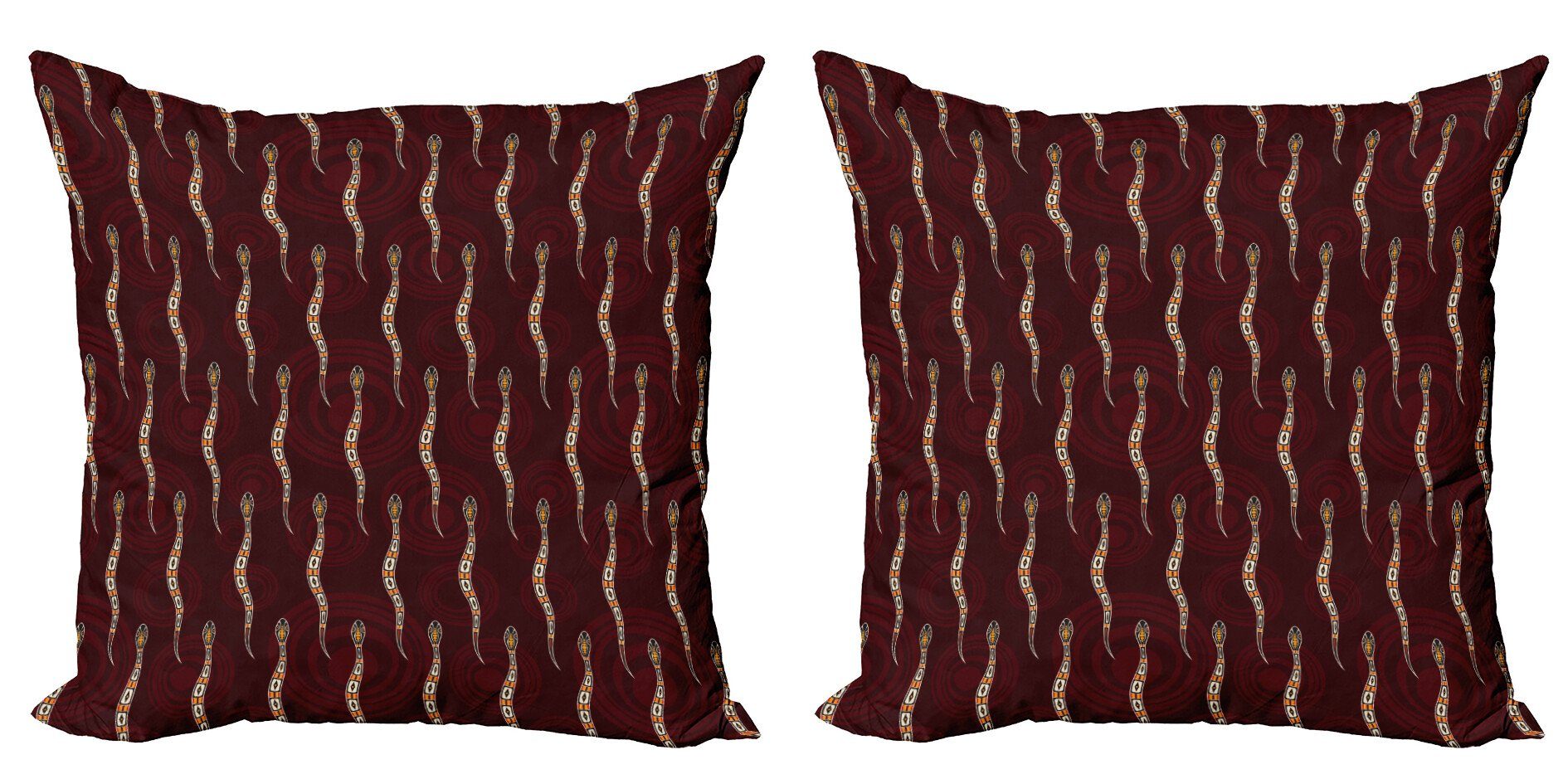 Kissenbezüge Modern Accent Doppelseitiger Digitaldruck, Abakuhaus (2 Stück), Aboriginal abstrakte Schlangen