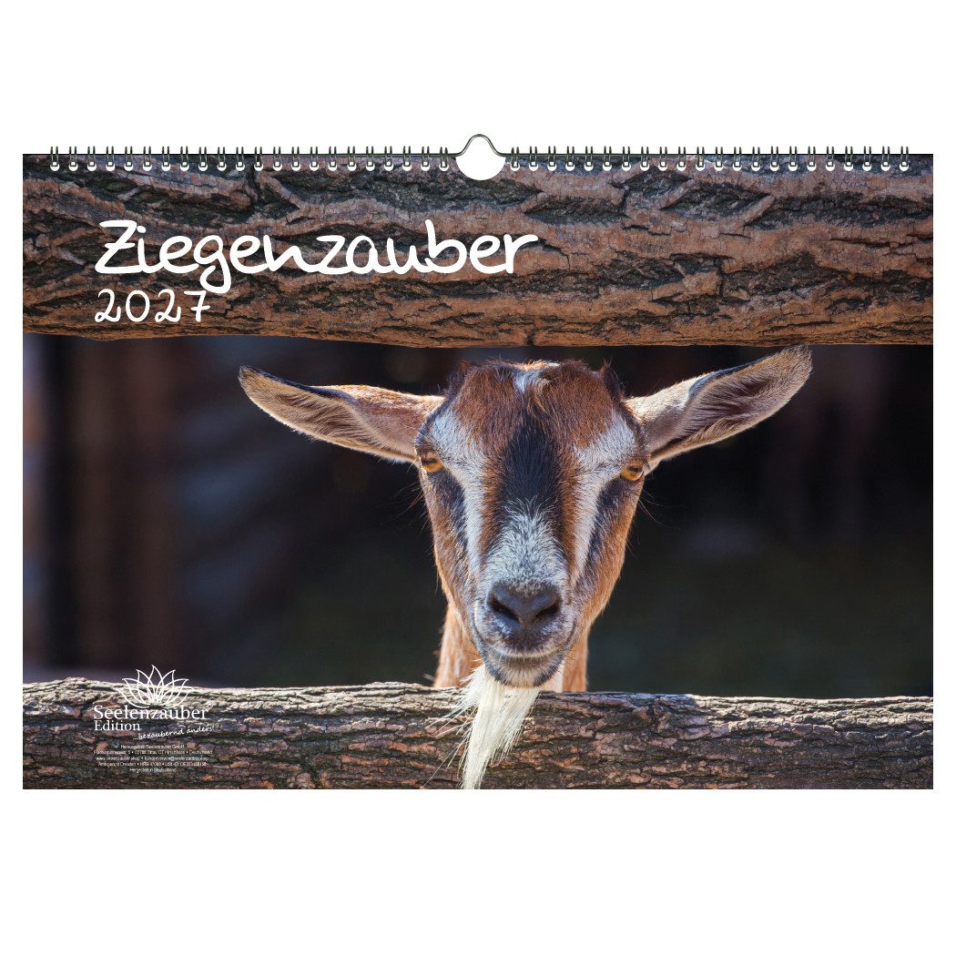 Seelenzauber Wandkalender Ziegenzauber DIN A3 Kalender 2027 Ziegen und Zicklein Seelenzauber