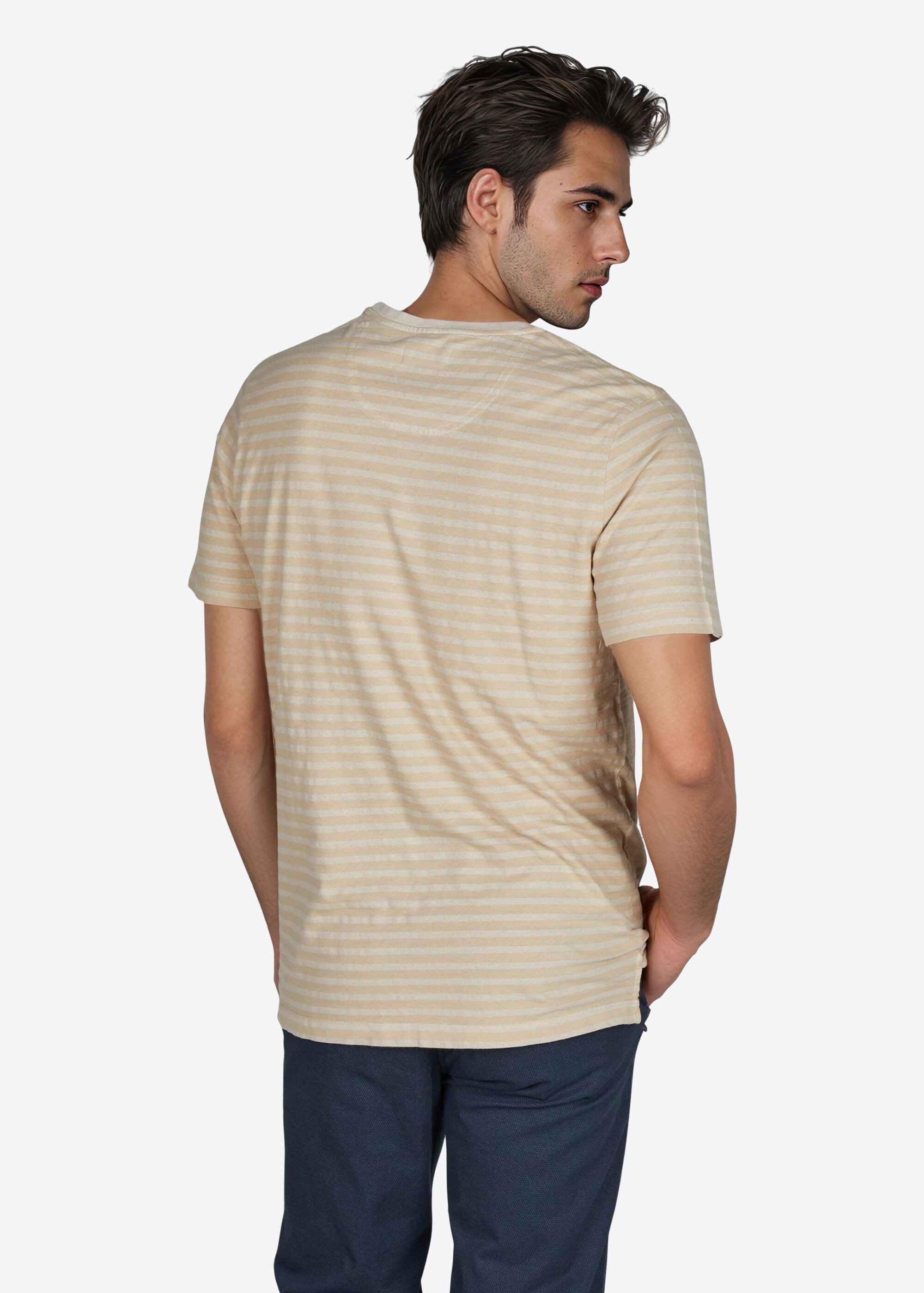 Pierre Cardin Kurzarmshirt (1-tlg) mit Rundhalsausschnitt