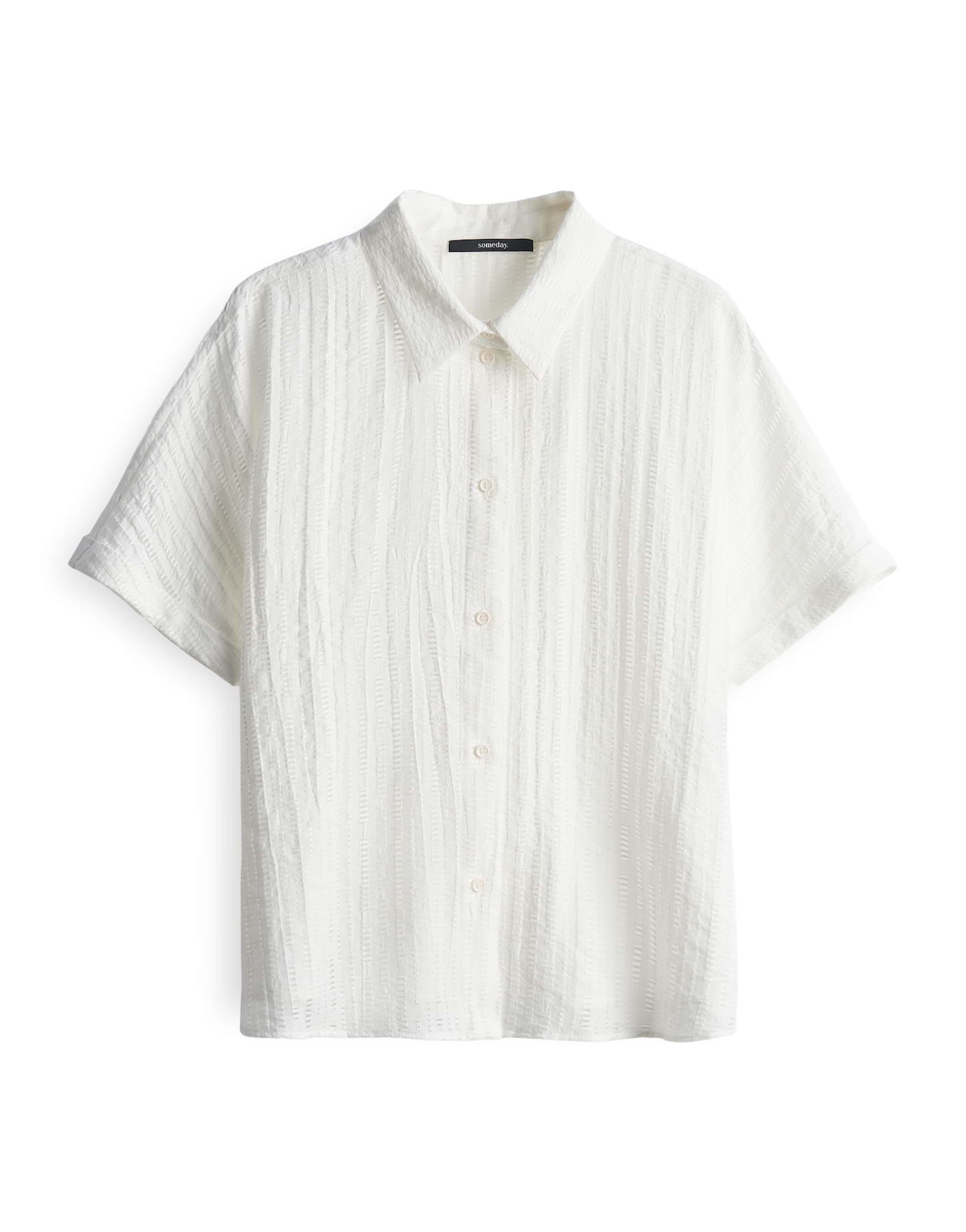 someday Kurzarmbluse ZILINA STRUCTURE Loose mit feiner Lochstruktur günstig online kaufen