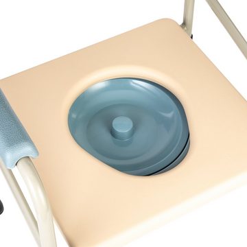 Toilettensitzerhöhung, Toiletten Toilettenhilfe Toilettenstuhl Hilfmittel Duschstuhl WC Stuhl