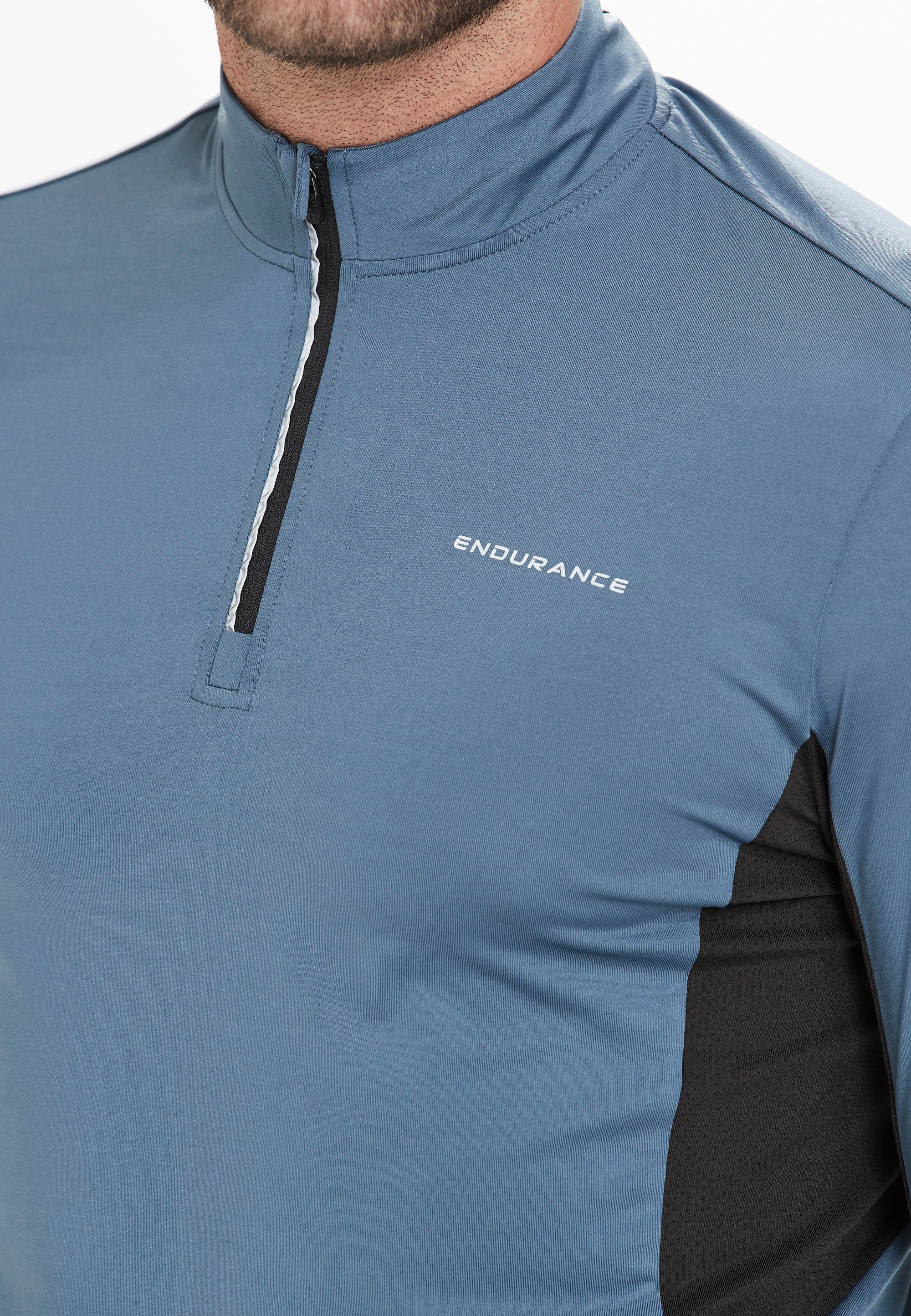 ENDURANCE Langarmshirt blau mit hochwertiger LANBARK Sportausstattung (1-tlg)