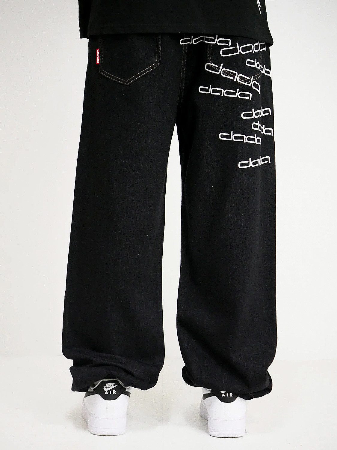 DADA Supreme Regular-fit-Jeans Baggy Denim Gesticktes günstig online kaufen