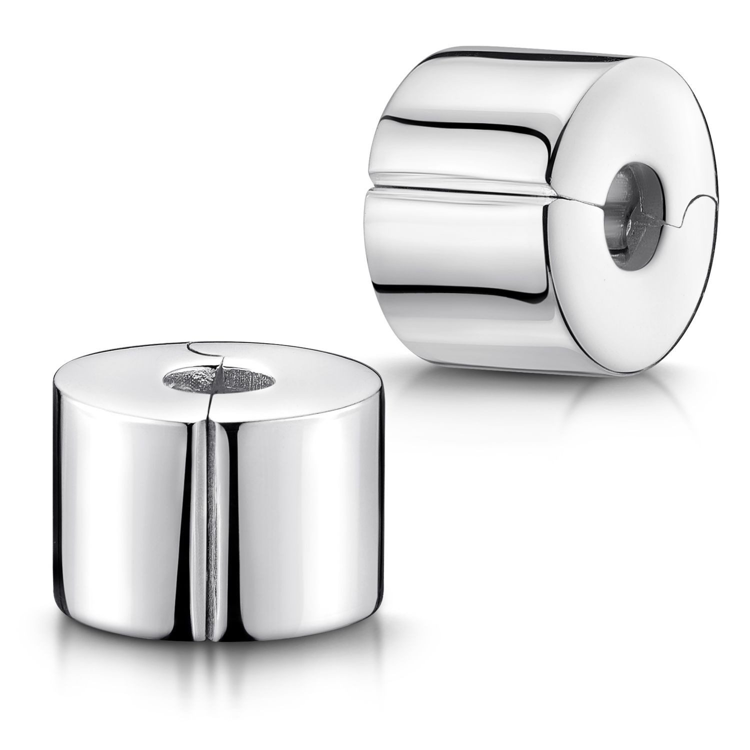 Materia Bead Stopper Clip Gewinde ohne Verzierung 705, 925 Sterling Silber