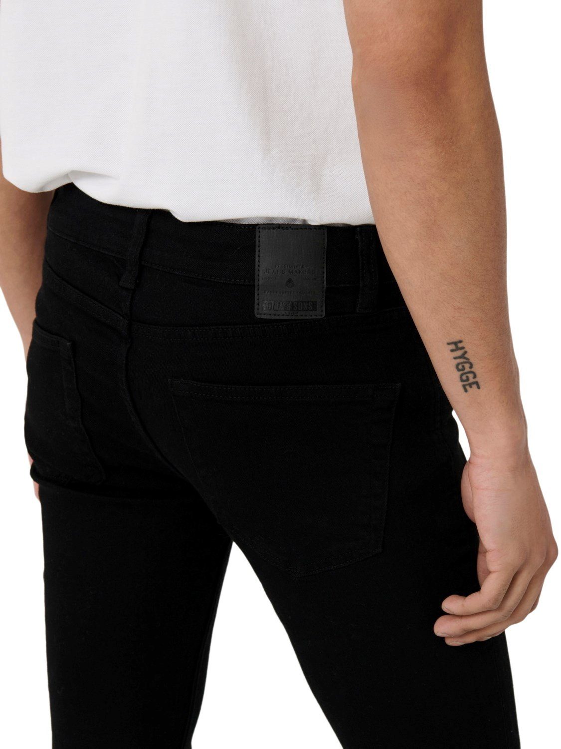 SKINNY Skinny-fit-Jeans PK mit & ONSWARP BLACK 9383 SONS Stretch ONLY
