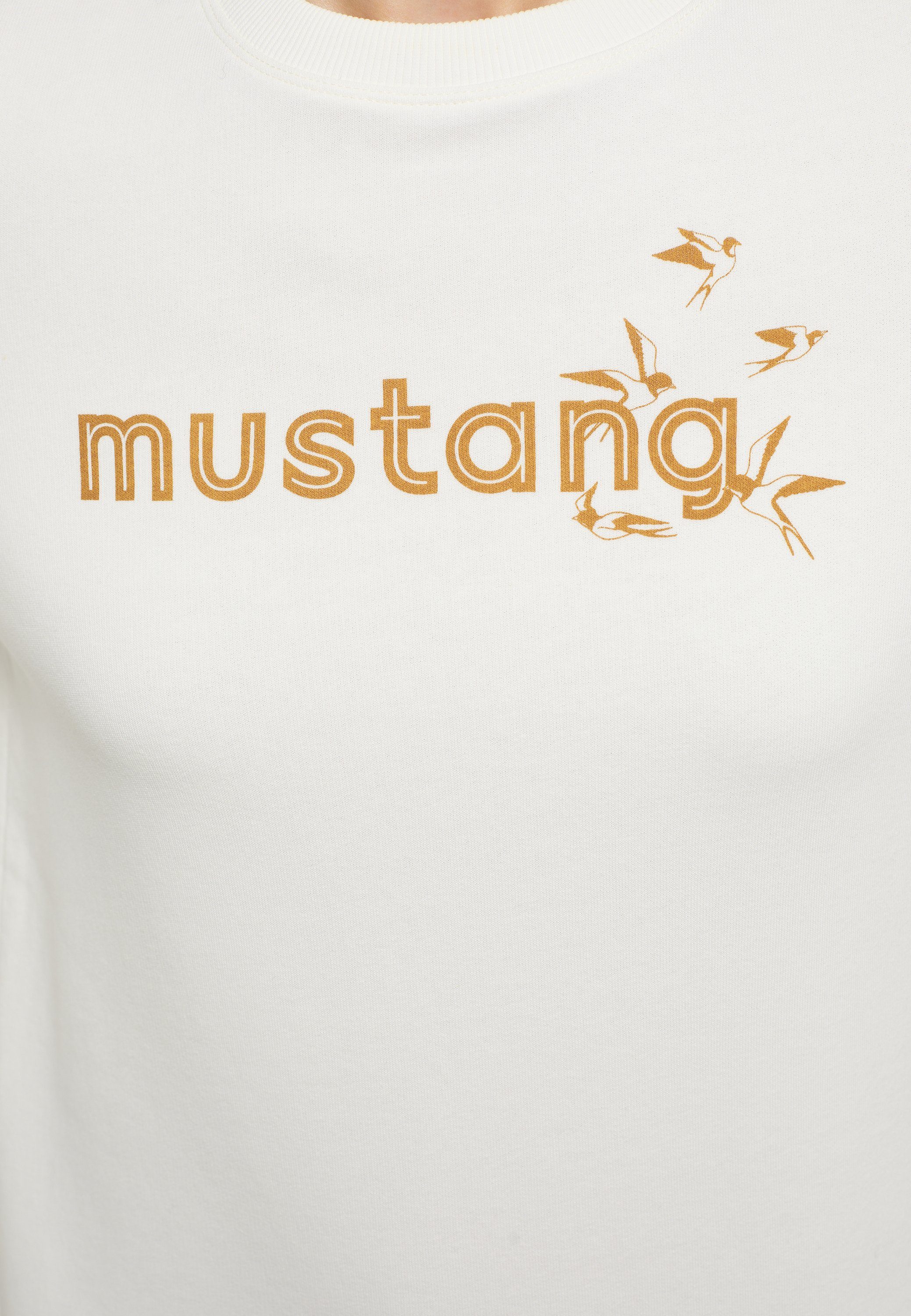 MUSTANG Sweatshirt Mustang Style Bea C Print offwhite