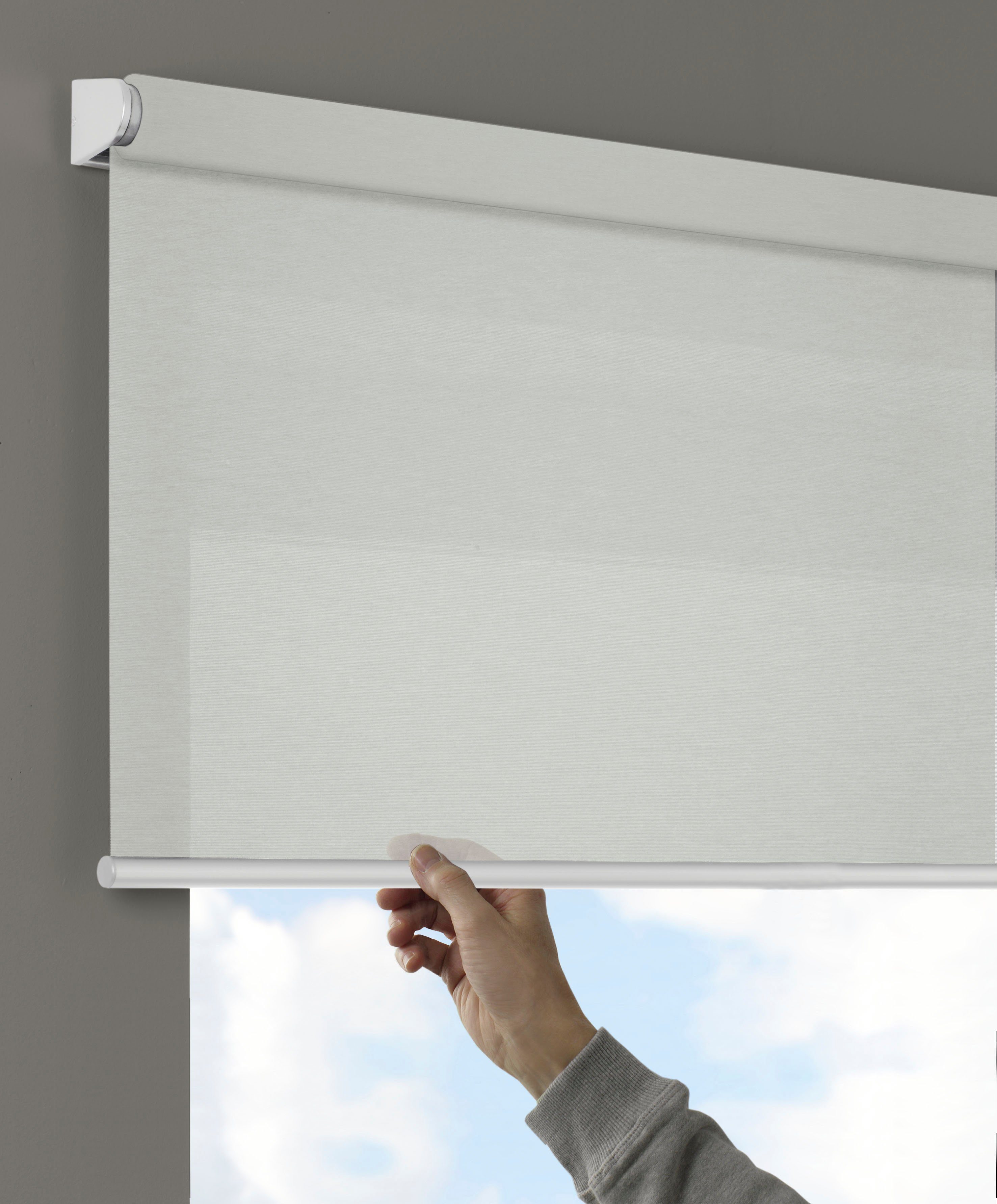 Seitenzugrollo Comfort Move Rollo, GARDINIA, Lichtschutz, mit Bohren/ohne Bohren, freihängend, Klemmfix, regulierbare Aufrollgeschwindigkeit