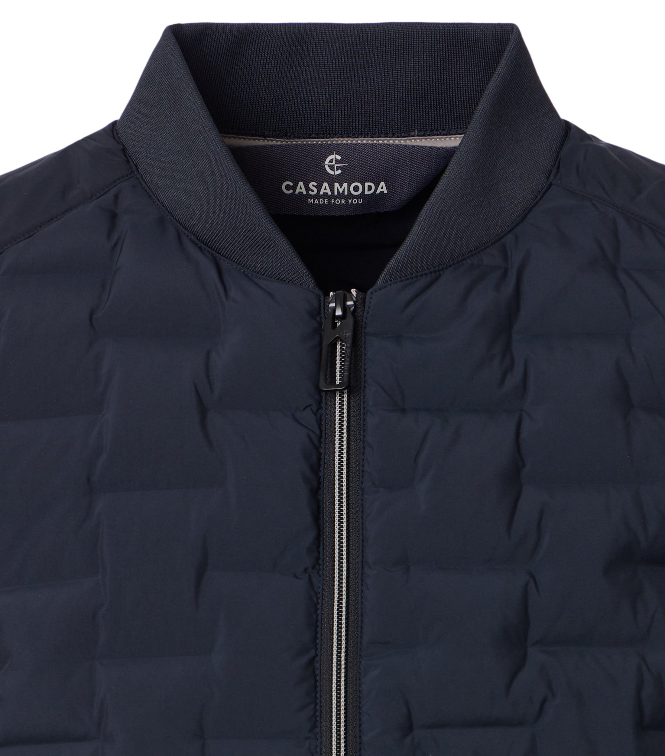 CASAMODA Steppweste CASAMODA Herren Outdoor-Steppweste Collegekragen Zipper Marine