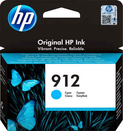 HP »912« Tintenpatrone (1-tlg., original Druckerpatrone 912 cyan)