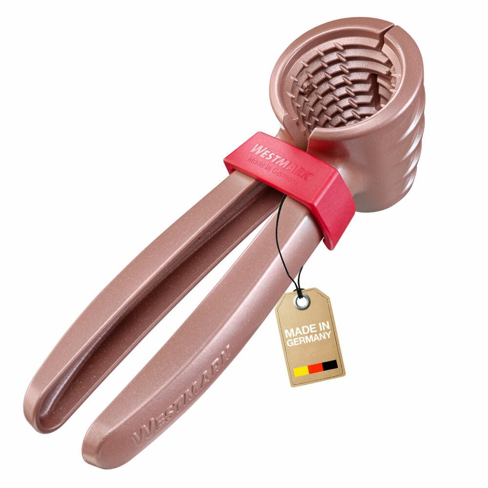 WESTMARK Nussknacker 2 in 1 Sektzange, rosé, inkl. Klammer zum Zusammenhalten der Zangen, Made in Germany, vielseitig, hochwertig