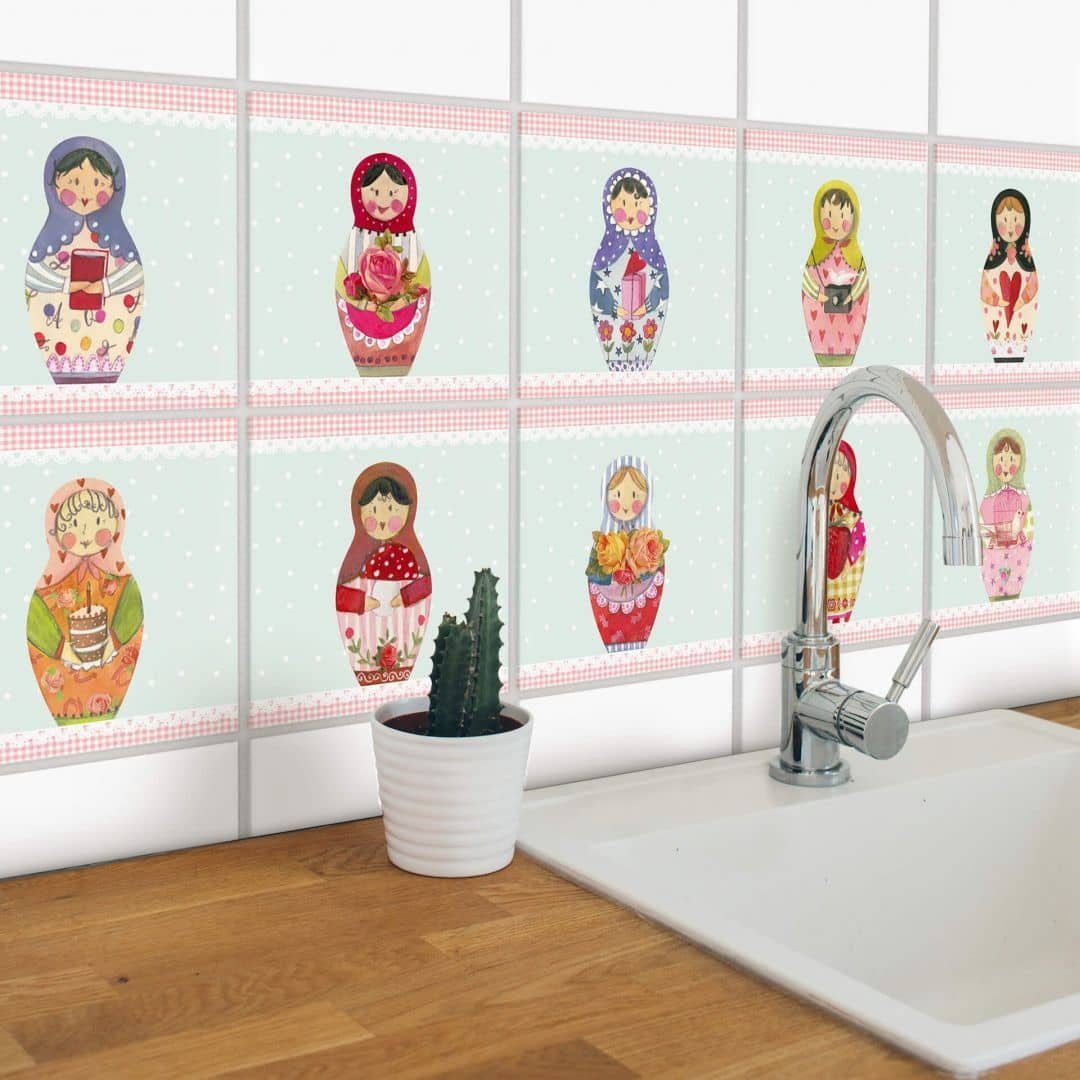 K&L Wall Art Fliesenaufkleber Klebefliese Set günstig online kaufen
