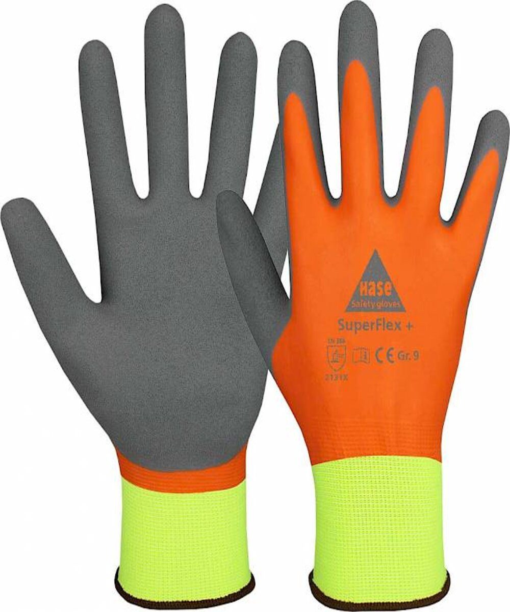 Hase Safety Gloves Latexhandschuhe Montagehandschuh aus 13 Gauge Polyester günstig online kaufen